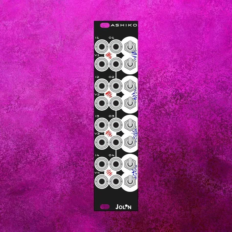 ASHIKO ⇝ quad stereo VCA — Jolin we build stuff