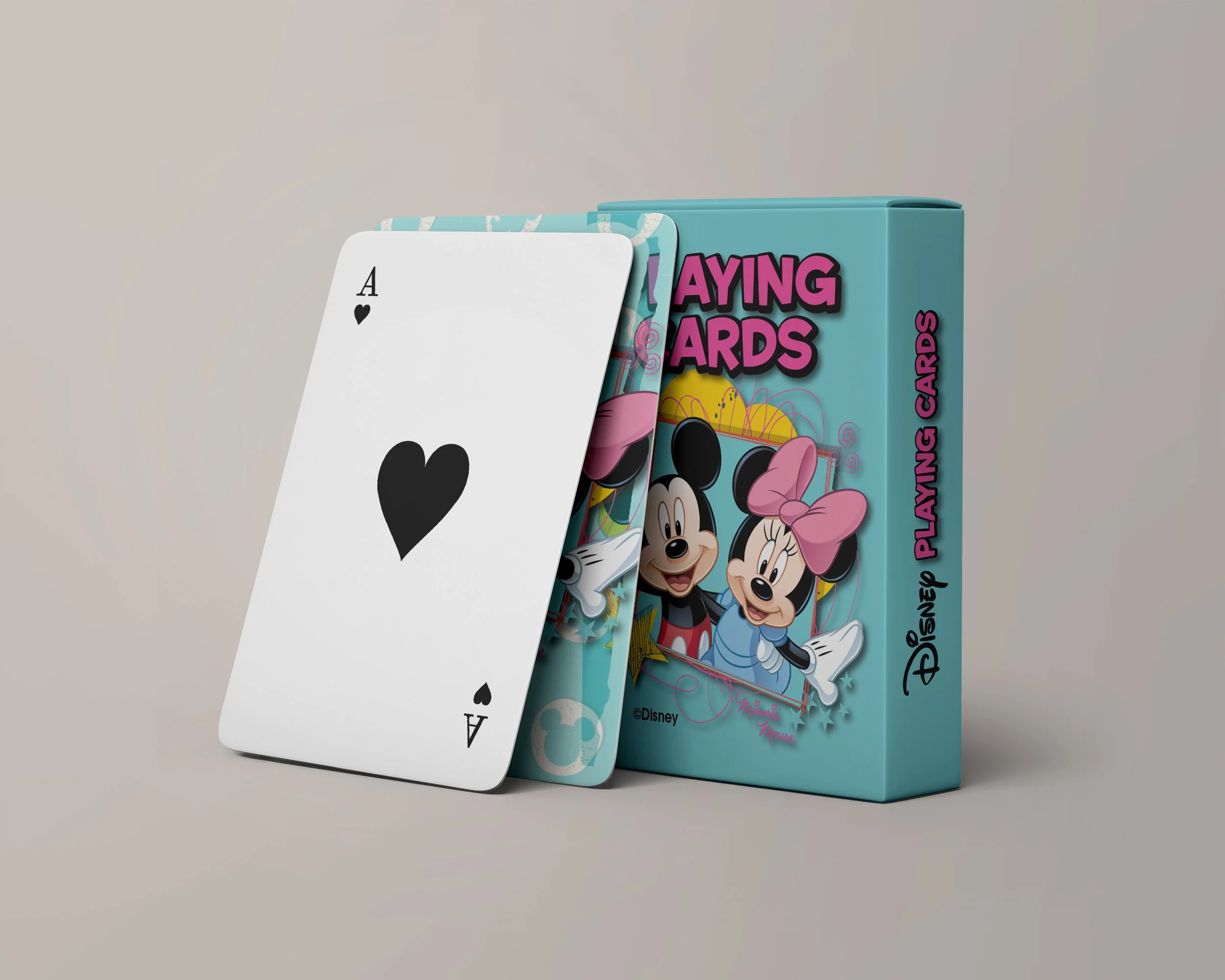 Disney playing cards packaging