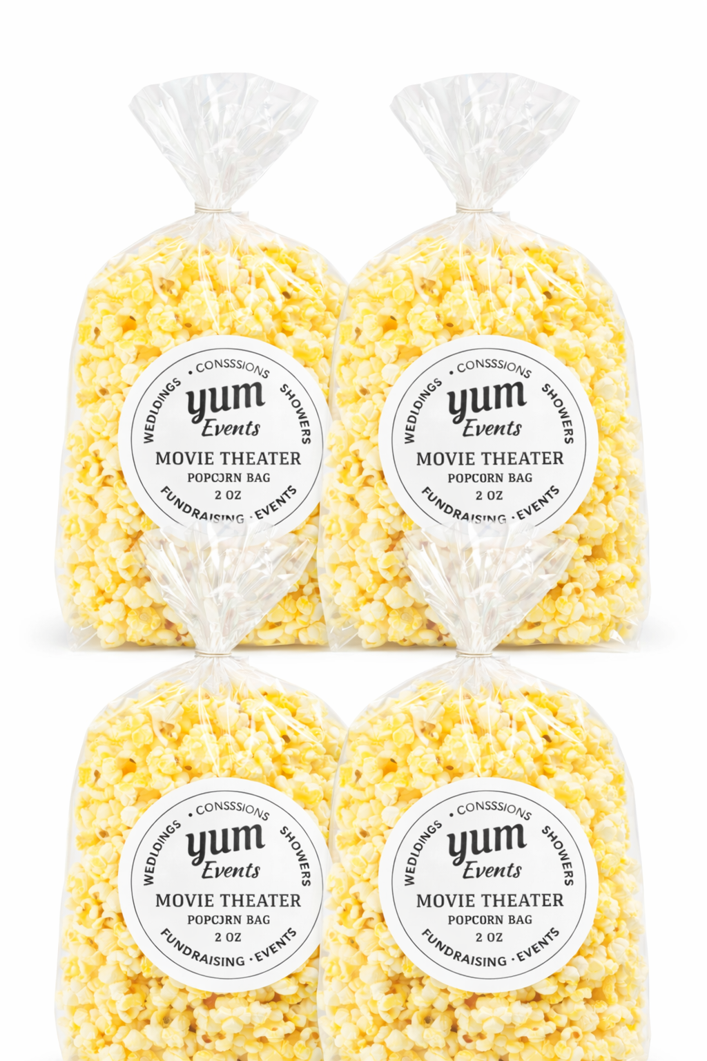 National Popcorn Day – Movie Theater Popcorn 4-Pack