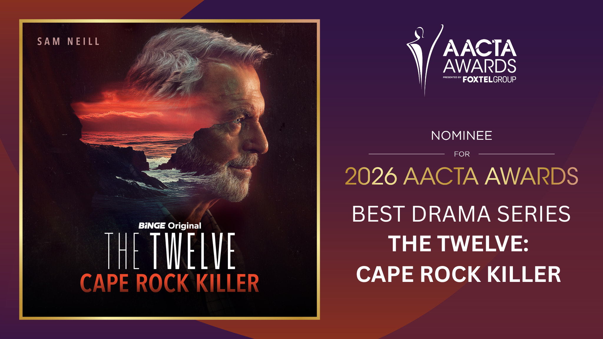THE TWELVE: CAPE ROCK KILLER - 5 AACTA 2026 NOMINATIONS 