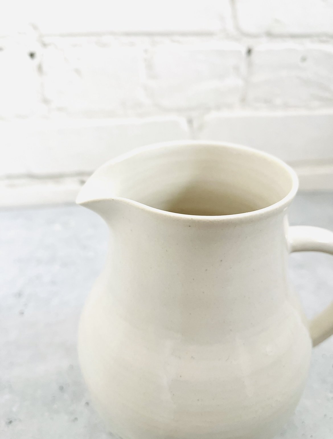 Gloss White Pitcher