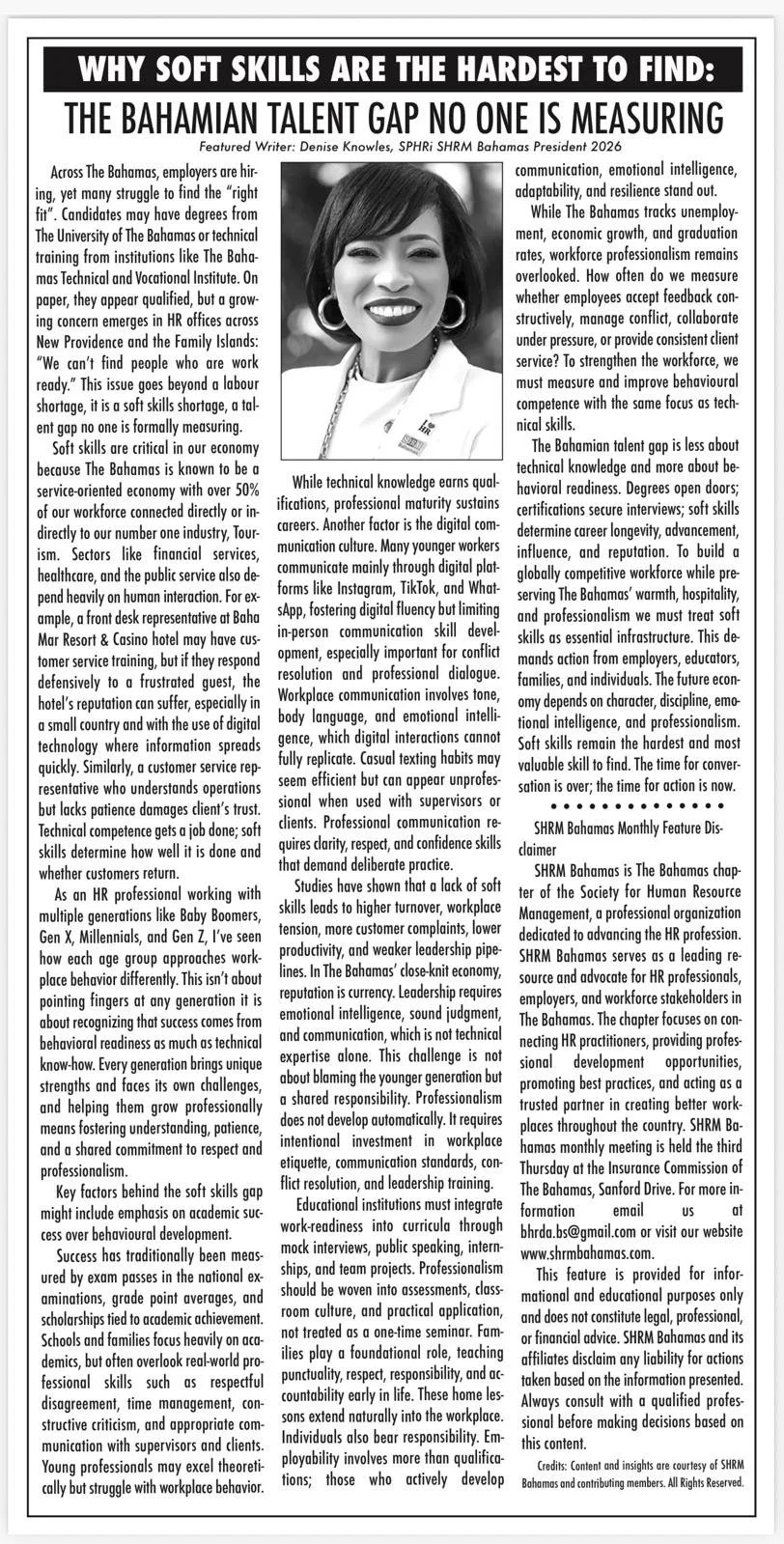 Why Soft Skills Are The Hardest To Find by Denise Knowles, SPHRi