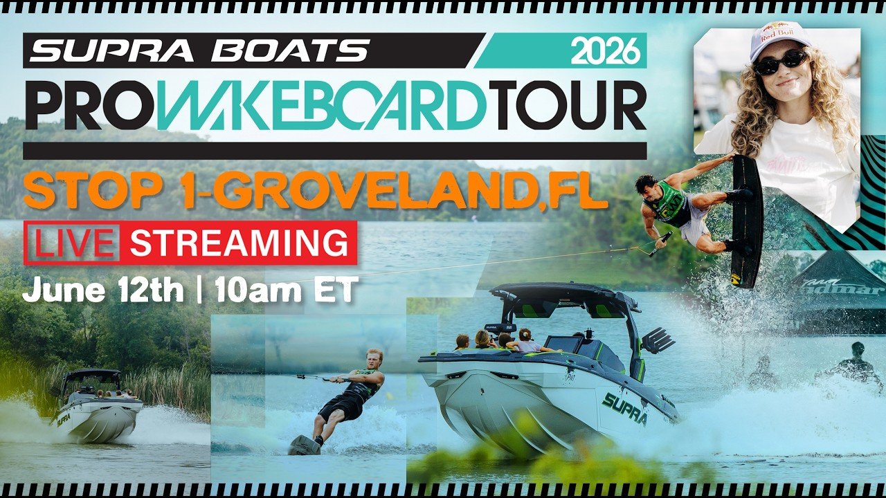 Pro Wakeboard Tour 2026 - Stop 1 - Full Live Stream