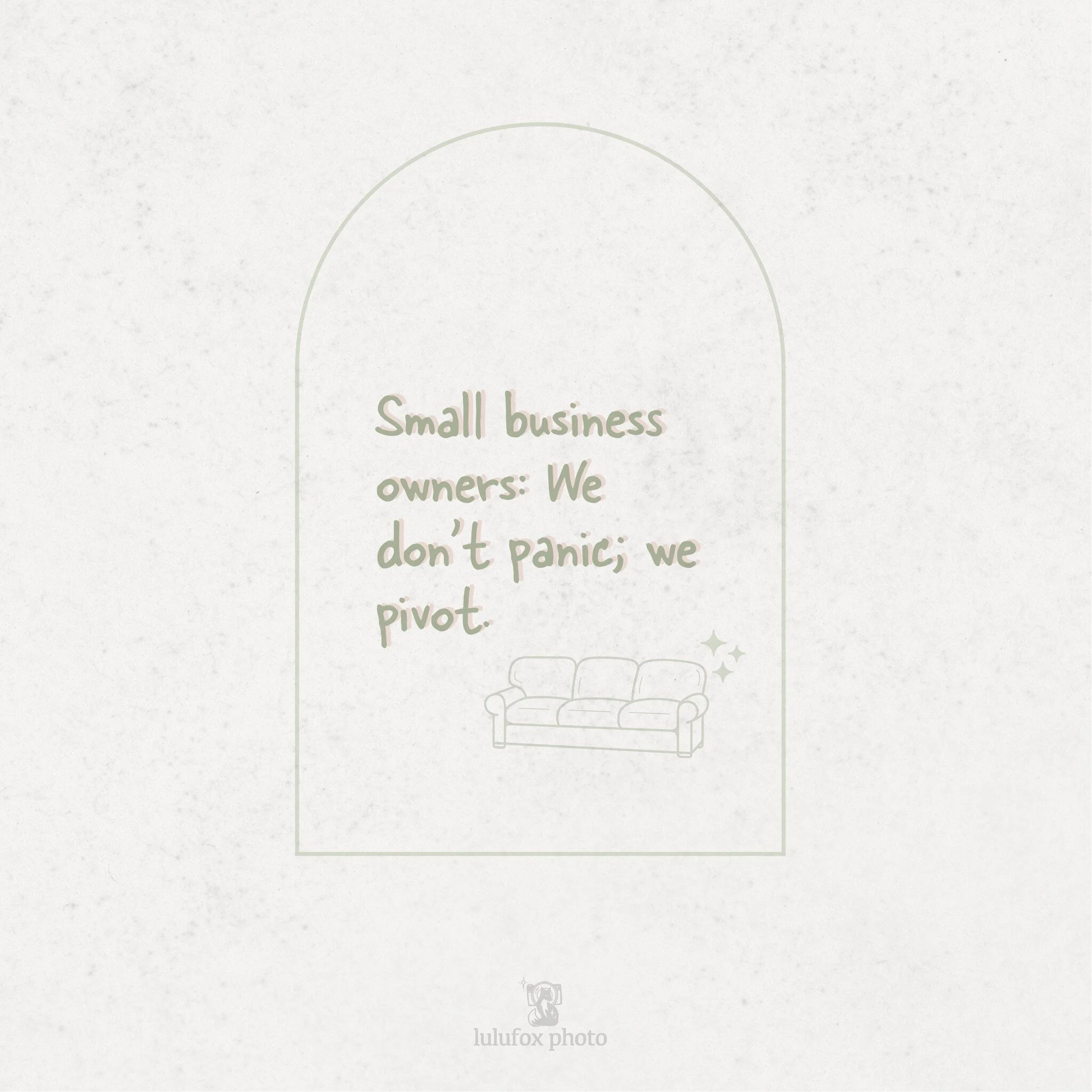 Small business owners: We don't panic; we pivot. 💪 #RelatableAF 
.
.
.
 #entrepreneurlife #handmadecommunity #ecommercephotography #socialmediacontent #etsysellersofig #handmadelife #ecommercephotography #lulufoxphoto #floridaphotographer #commercia