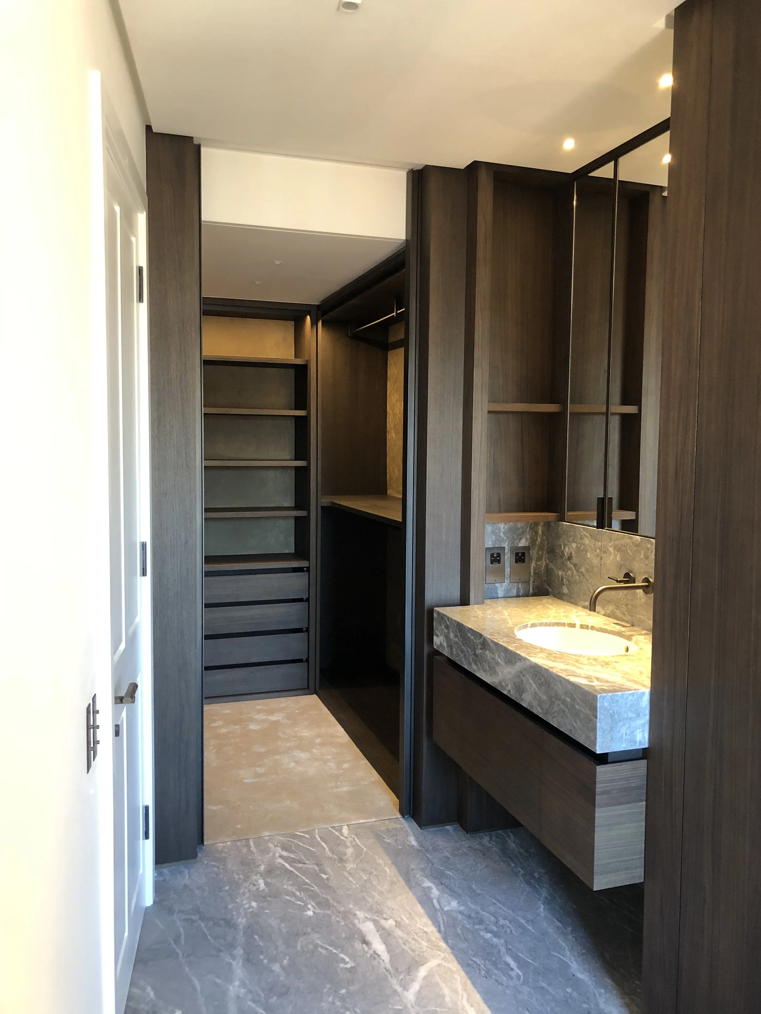 4th Floor Master Bathroom and Dressing Room beyond