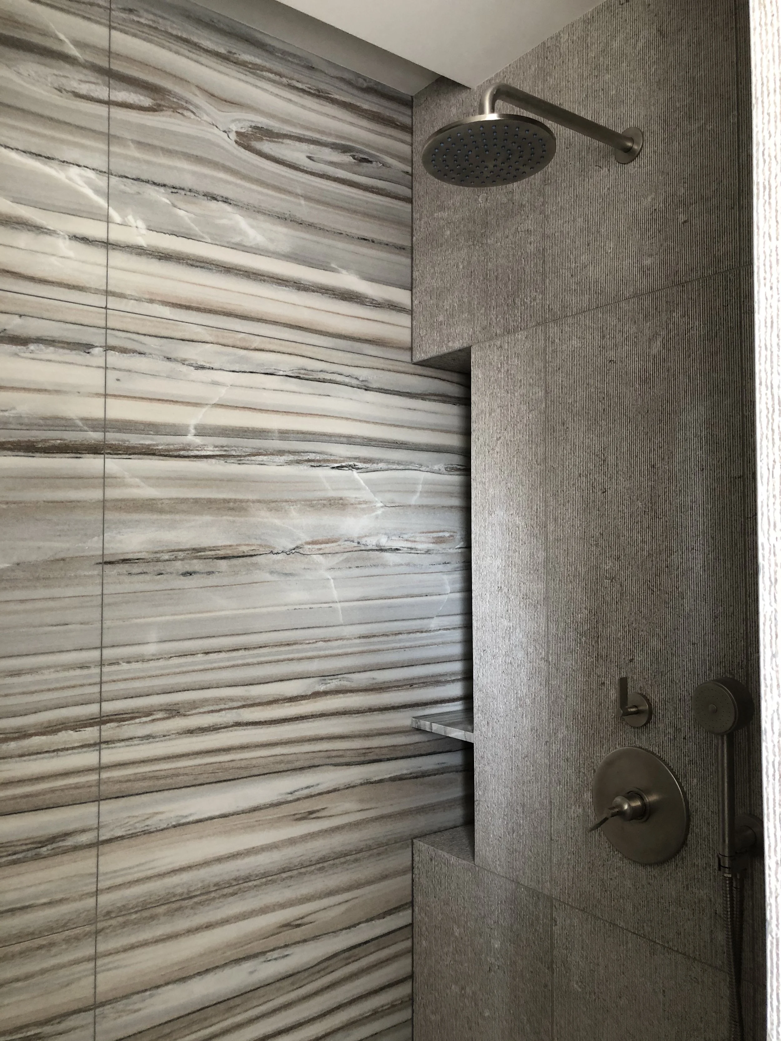 4th Floor Master Bathroom shower detail