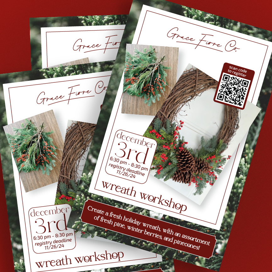 Wreath Workshop Flyer