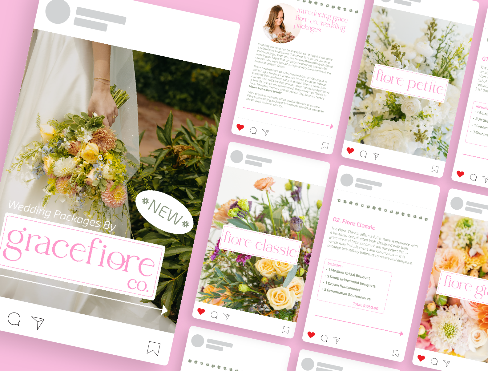 Floral Wedding Package Social Media Carousel
