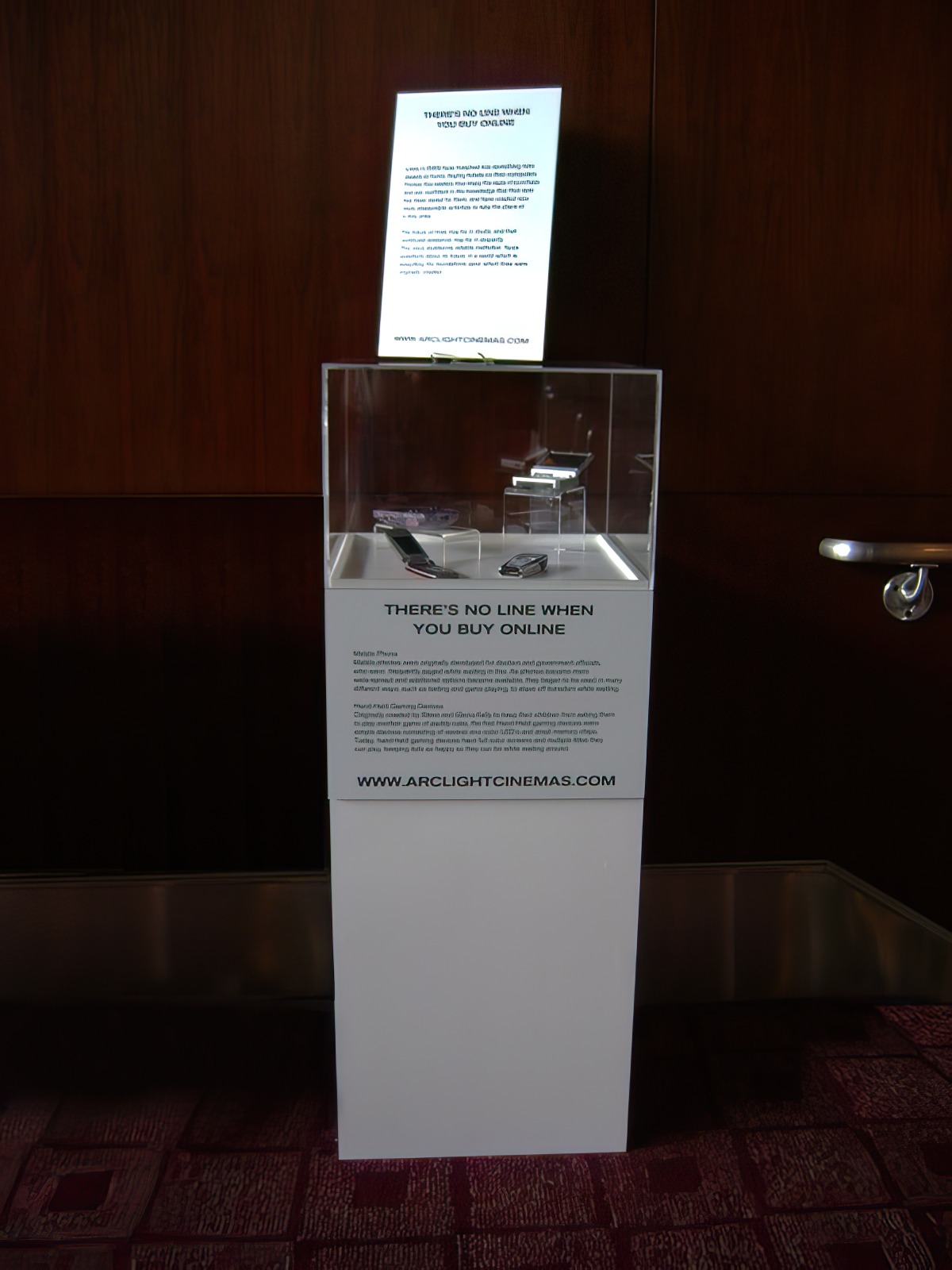 Museum Display: Phones and Game Boy