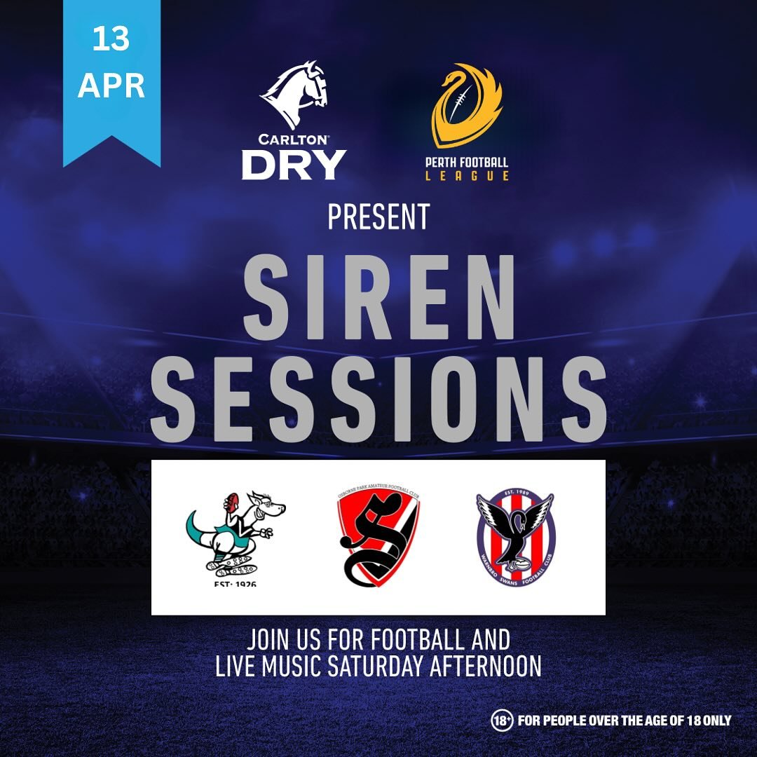 This week we have our first triple header of the season. With League, Reserves and the Thirds all playing at the home of Saints Football, Robinson Reserve. 

This week is also the first major event of the year, the Carlton Dry siren sessions return t