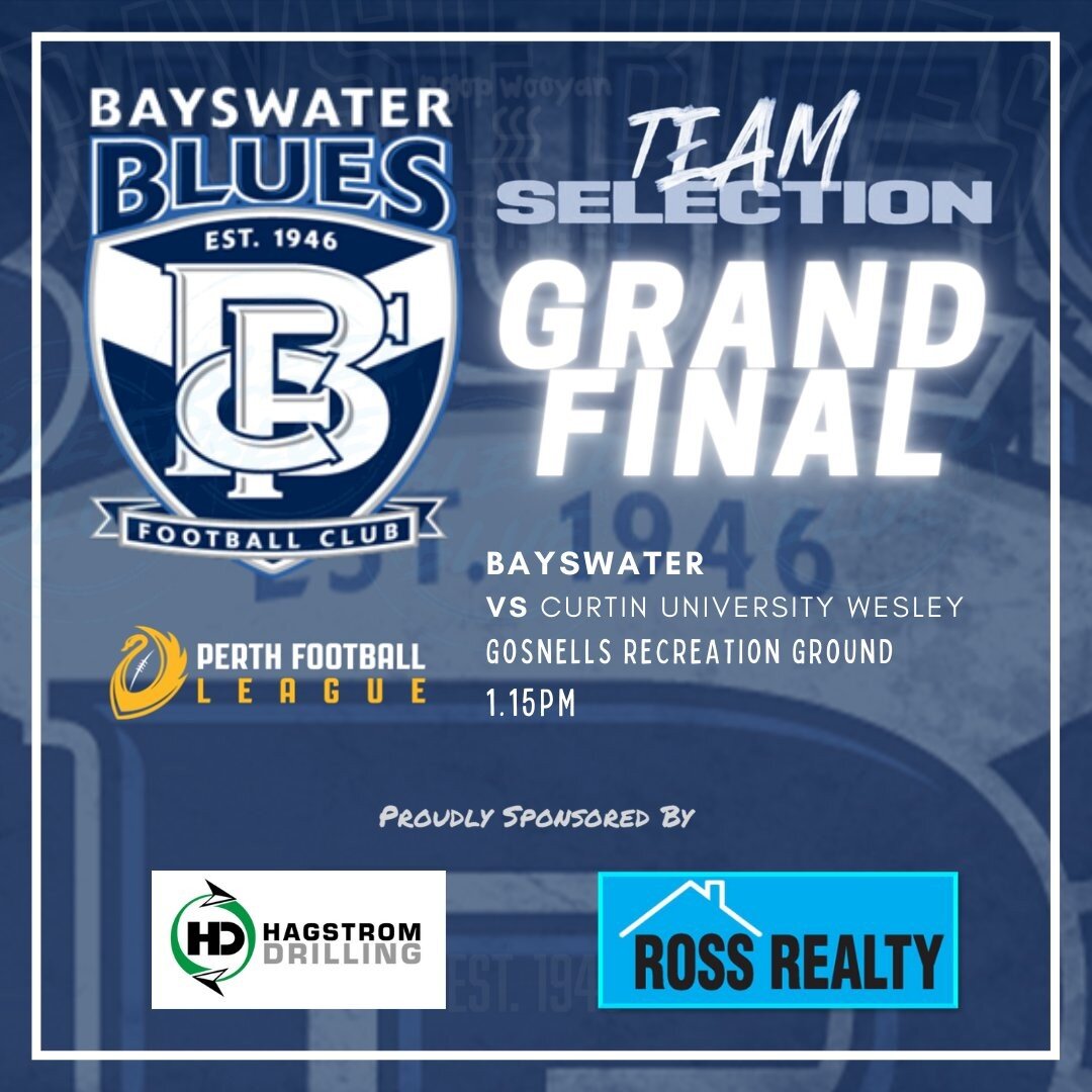 🔷🏉 TEAM SELECTION 🏉🔷

🏉Bayswater Men vs Curtin Uni Wesley
📍  Gosnells Recreation Ground
⏲ 1.15pm