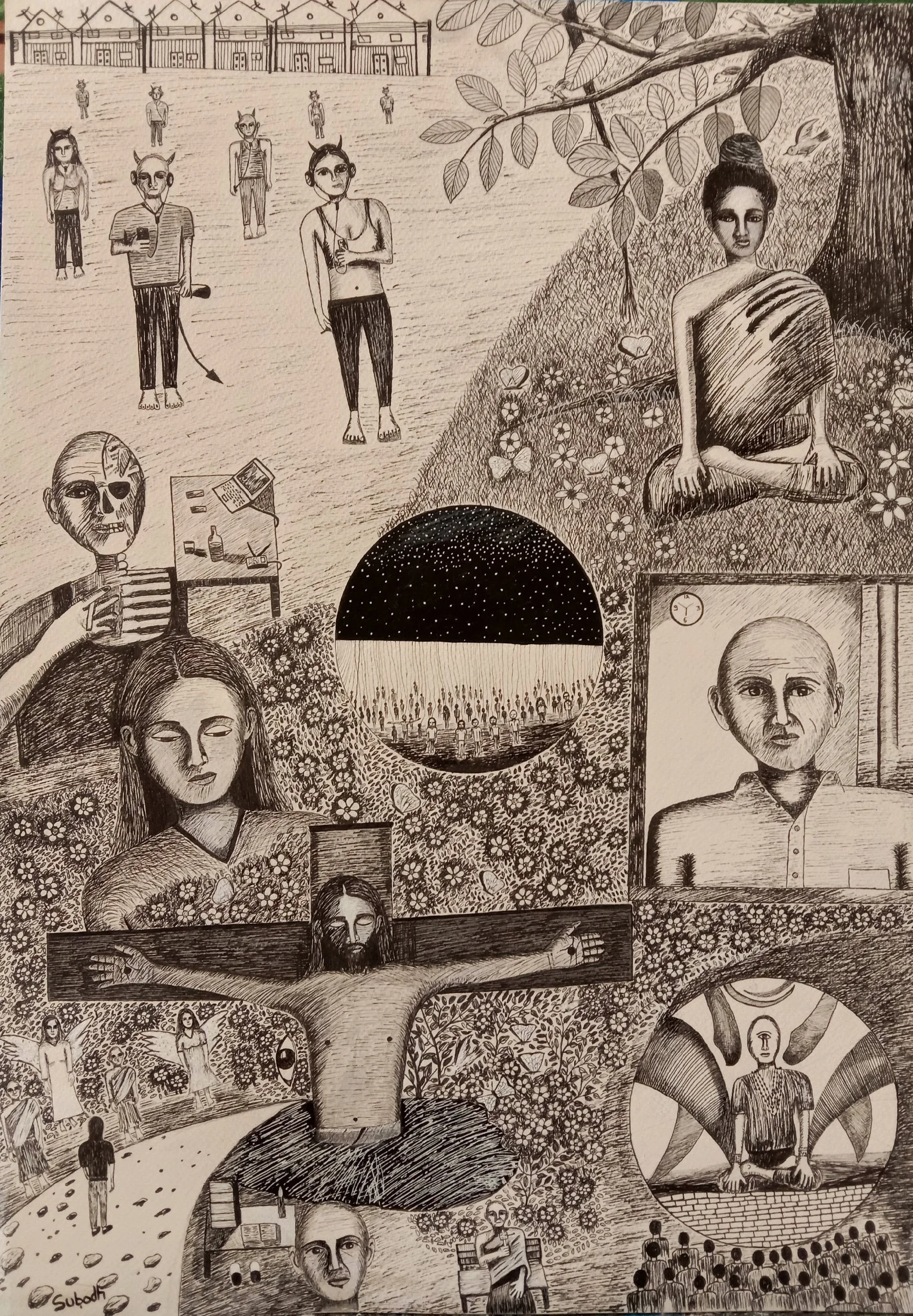 The Dilemma
ink on paper
15/23 inches