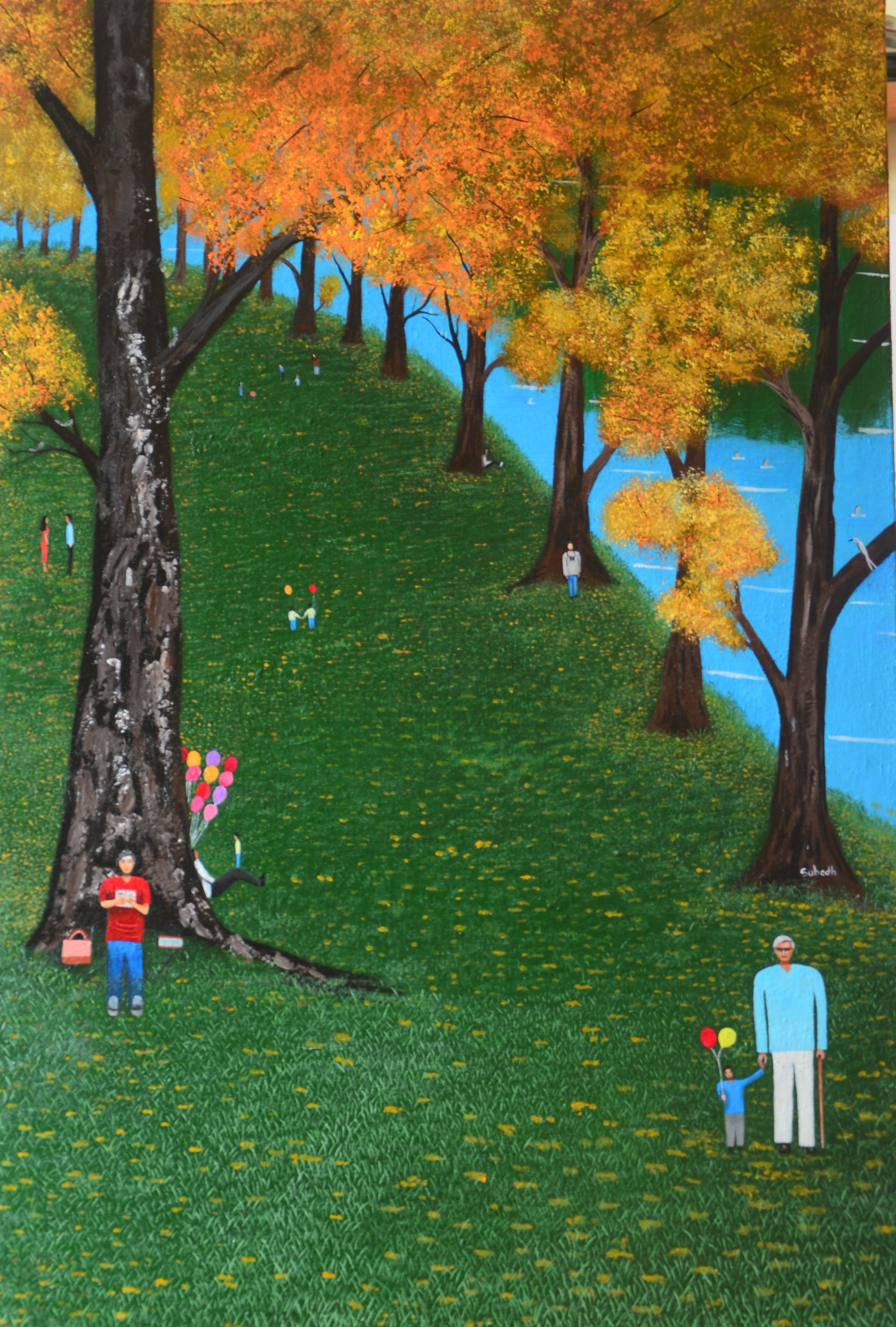 the autumn
acrylic on cotton
20/30 inches