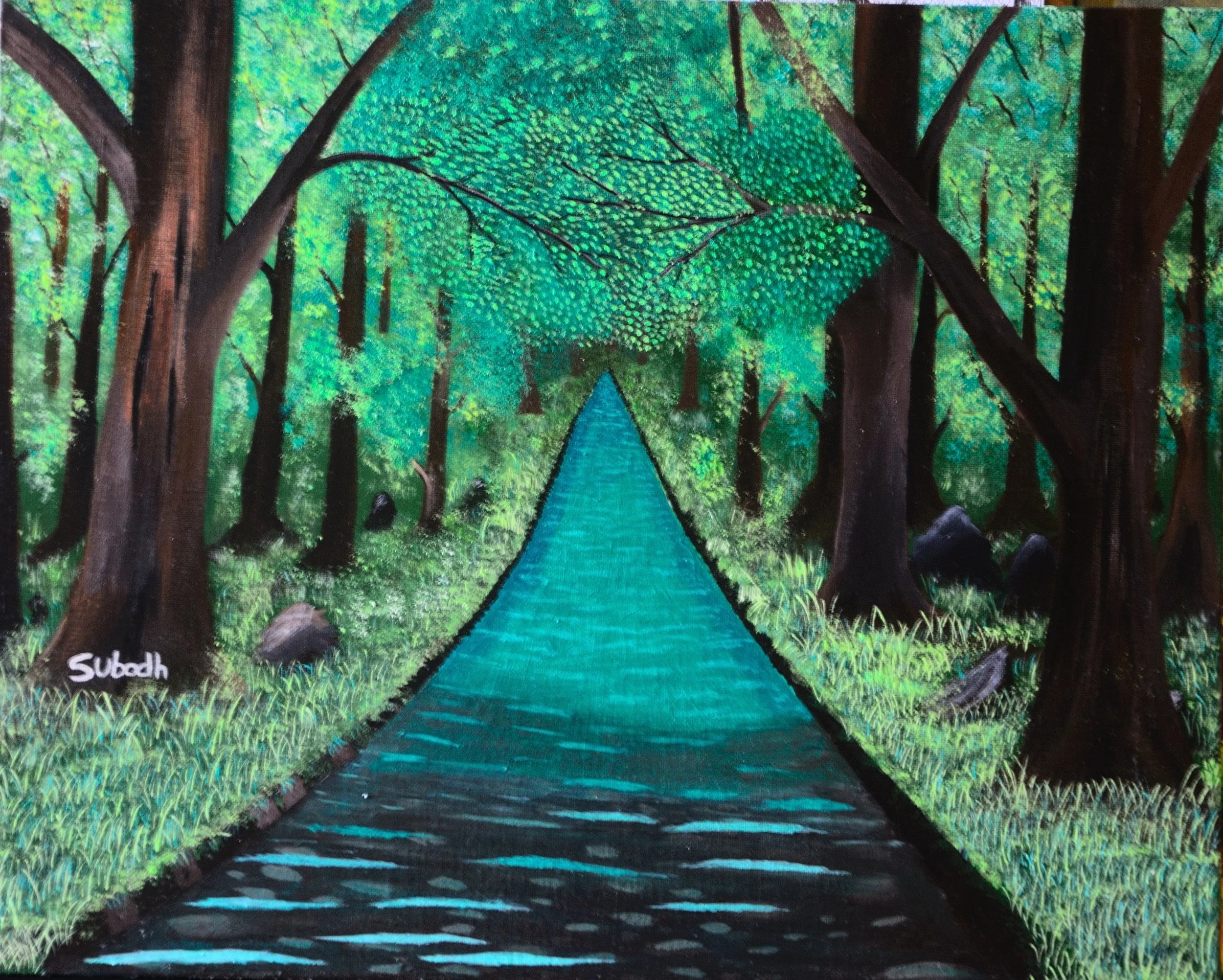 Untitled
Acrylic on canvas board
20/16 inches