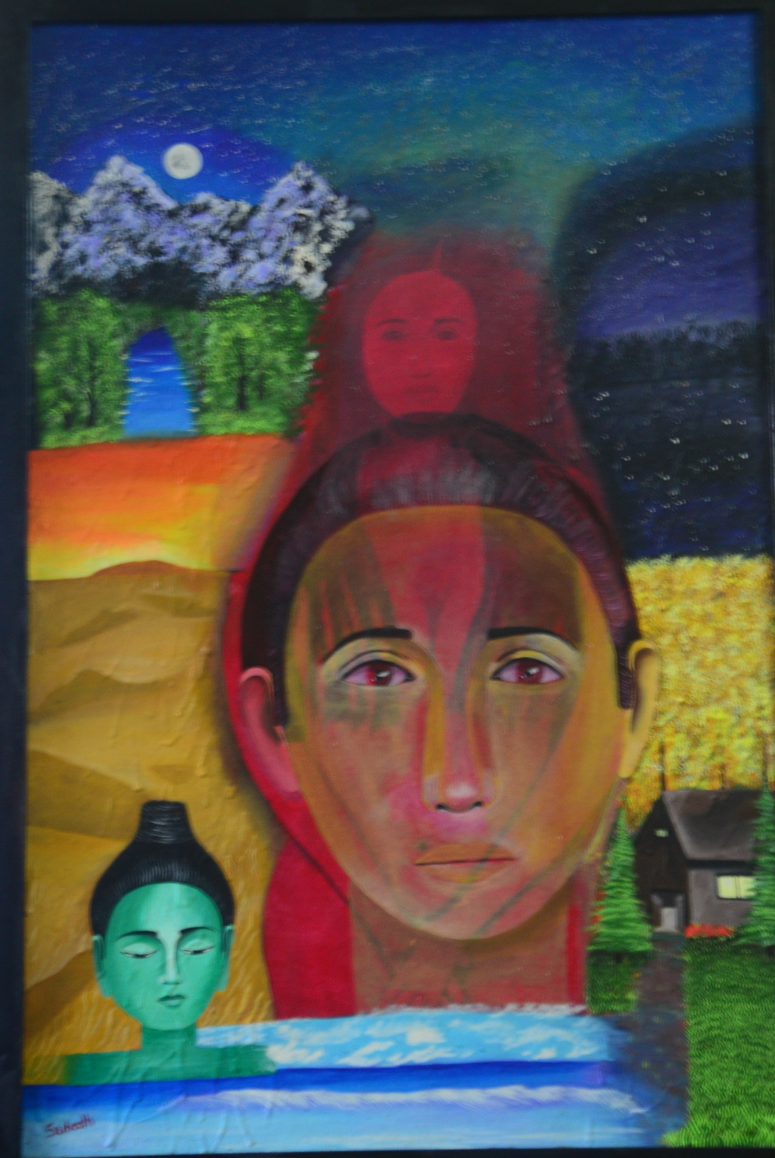 The poet
acrylic on canvas
27/41 inches