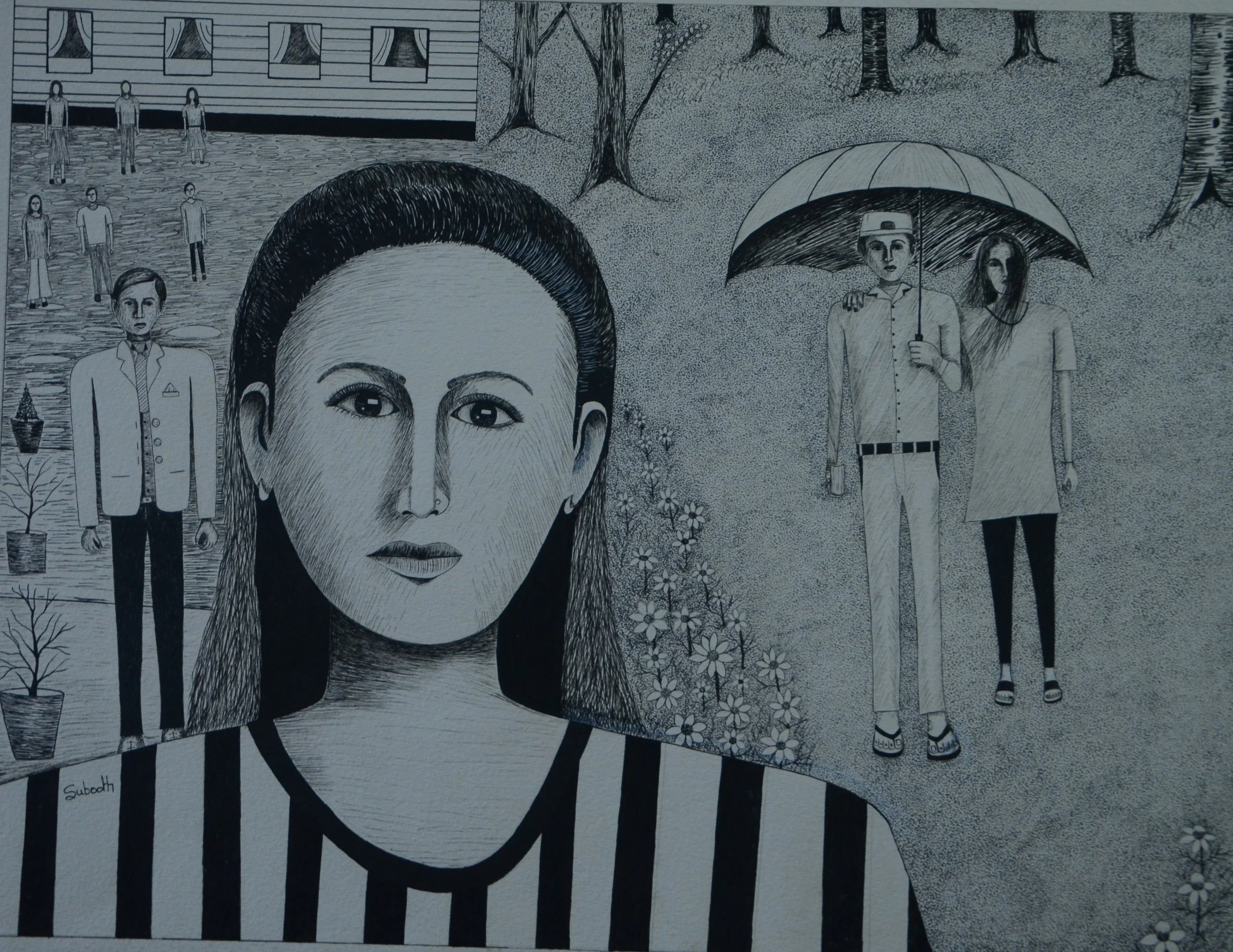 passed
ink on paper
28/22 inches