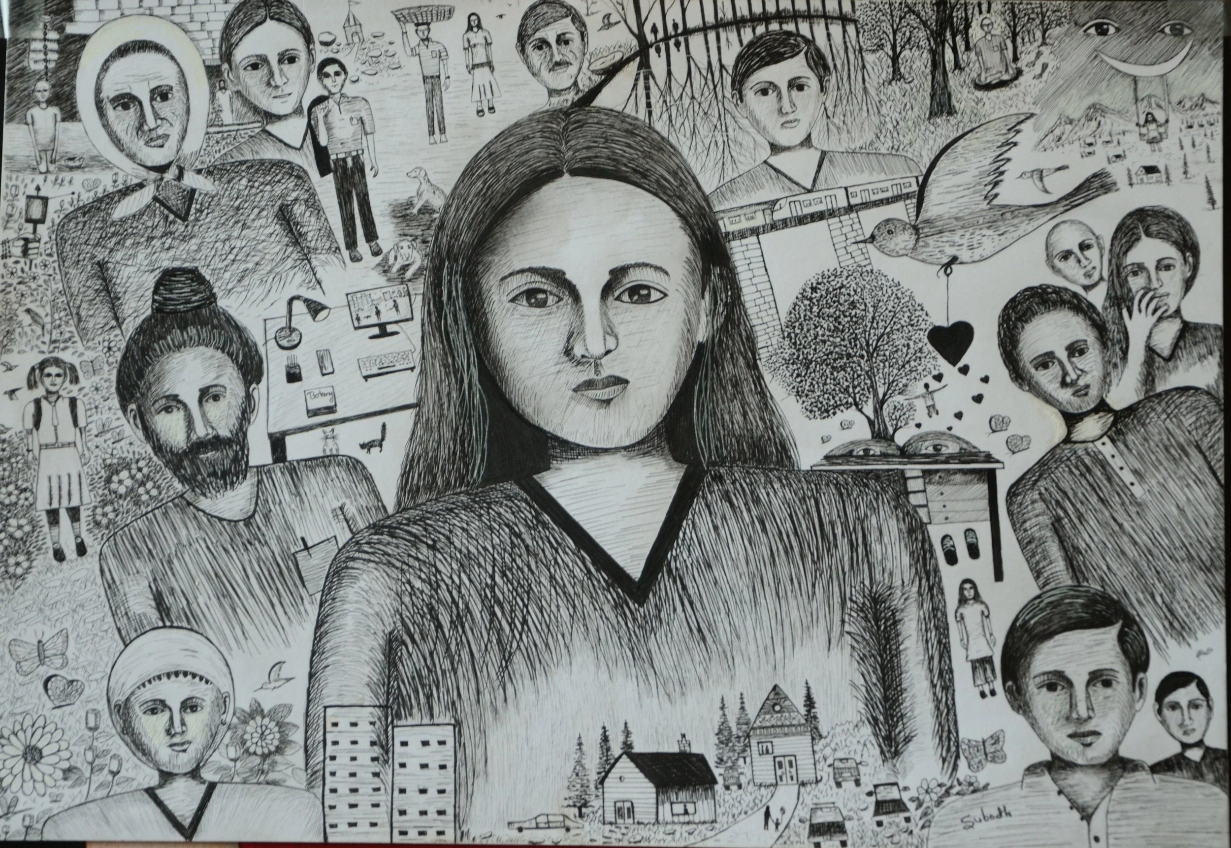 The Life
ink on paper
16/12 inches