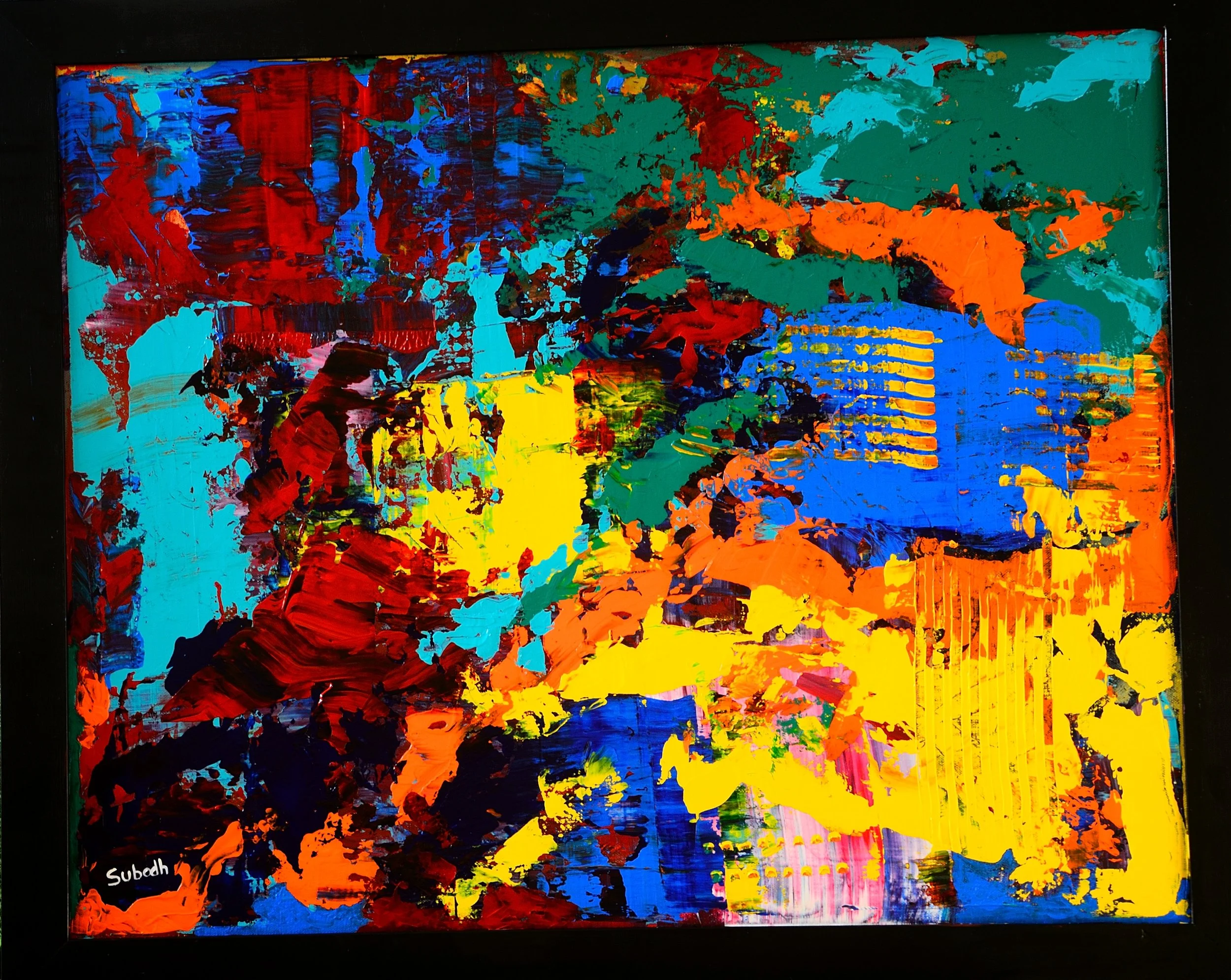 Untitled
acrylic on canvas board
32/26 inches