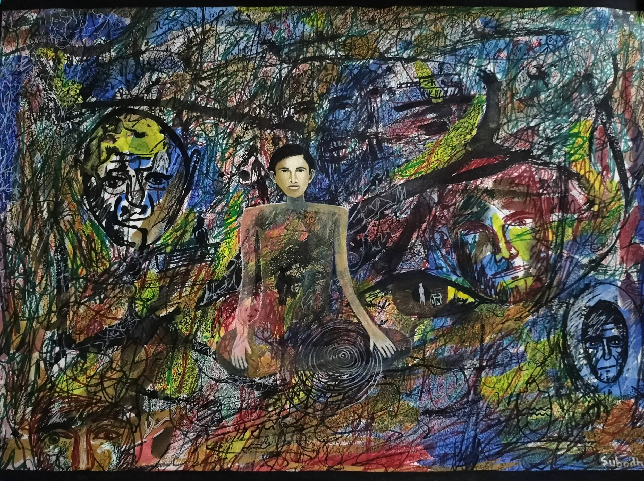 The Chaos
Mix Media
on paper