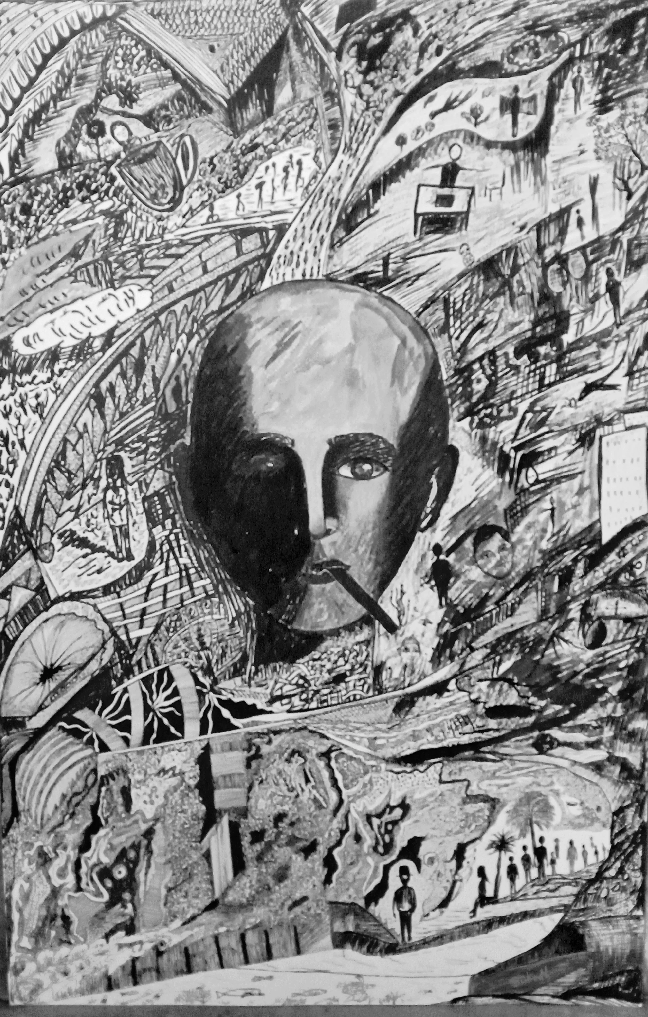 lost
ink on paper
15/23 inches
