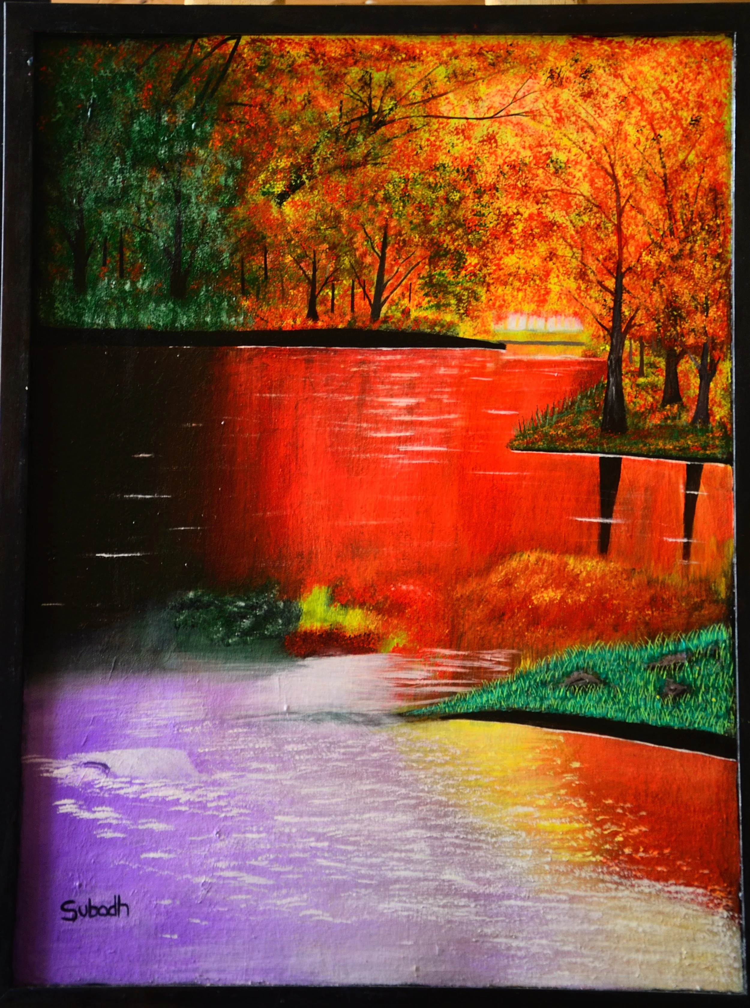 The autumn colors
acrylic on canvas board
19/25 inches 