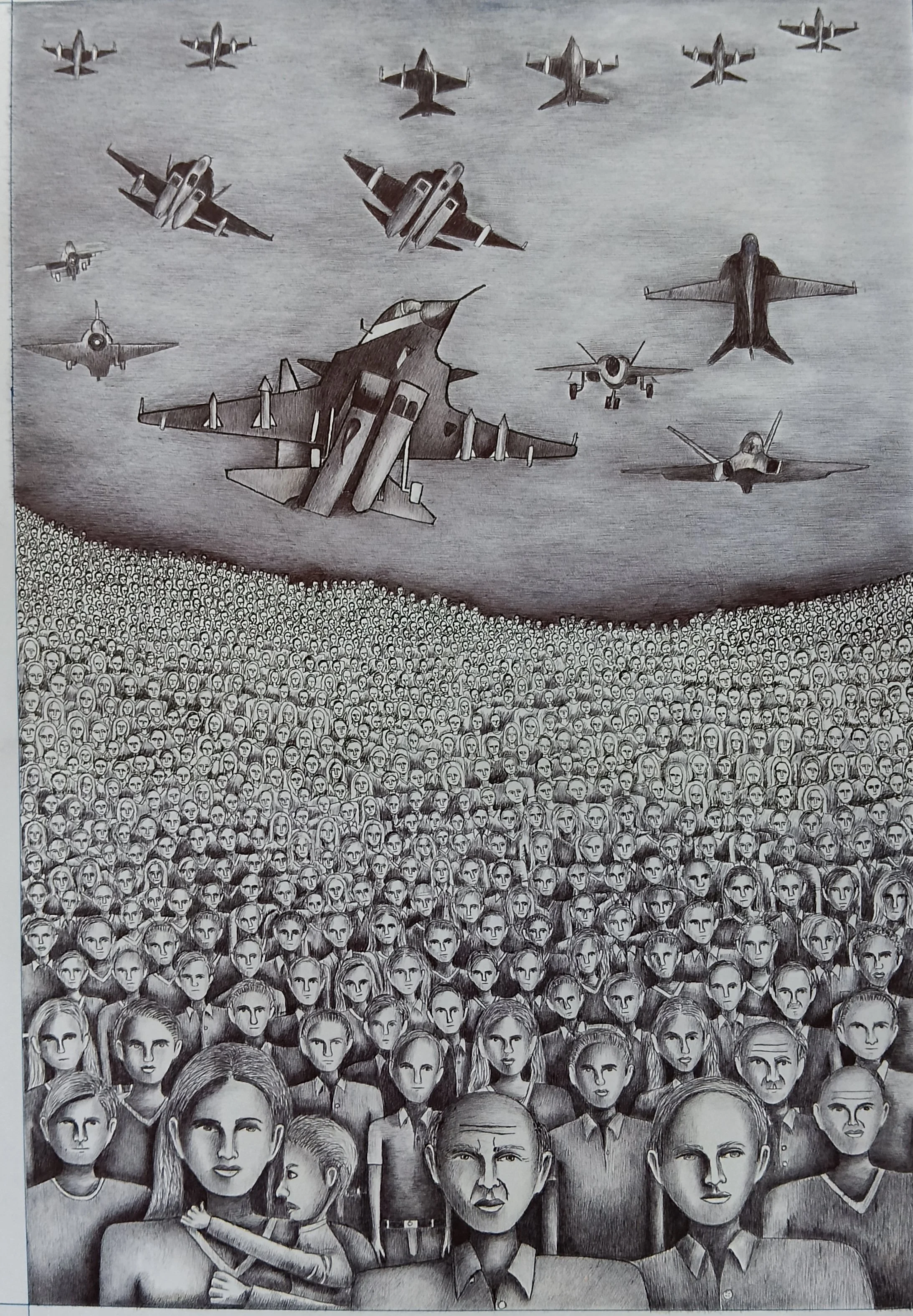 war and the people (sold)
ink on paper