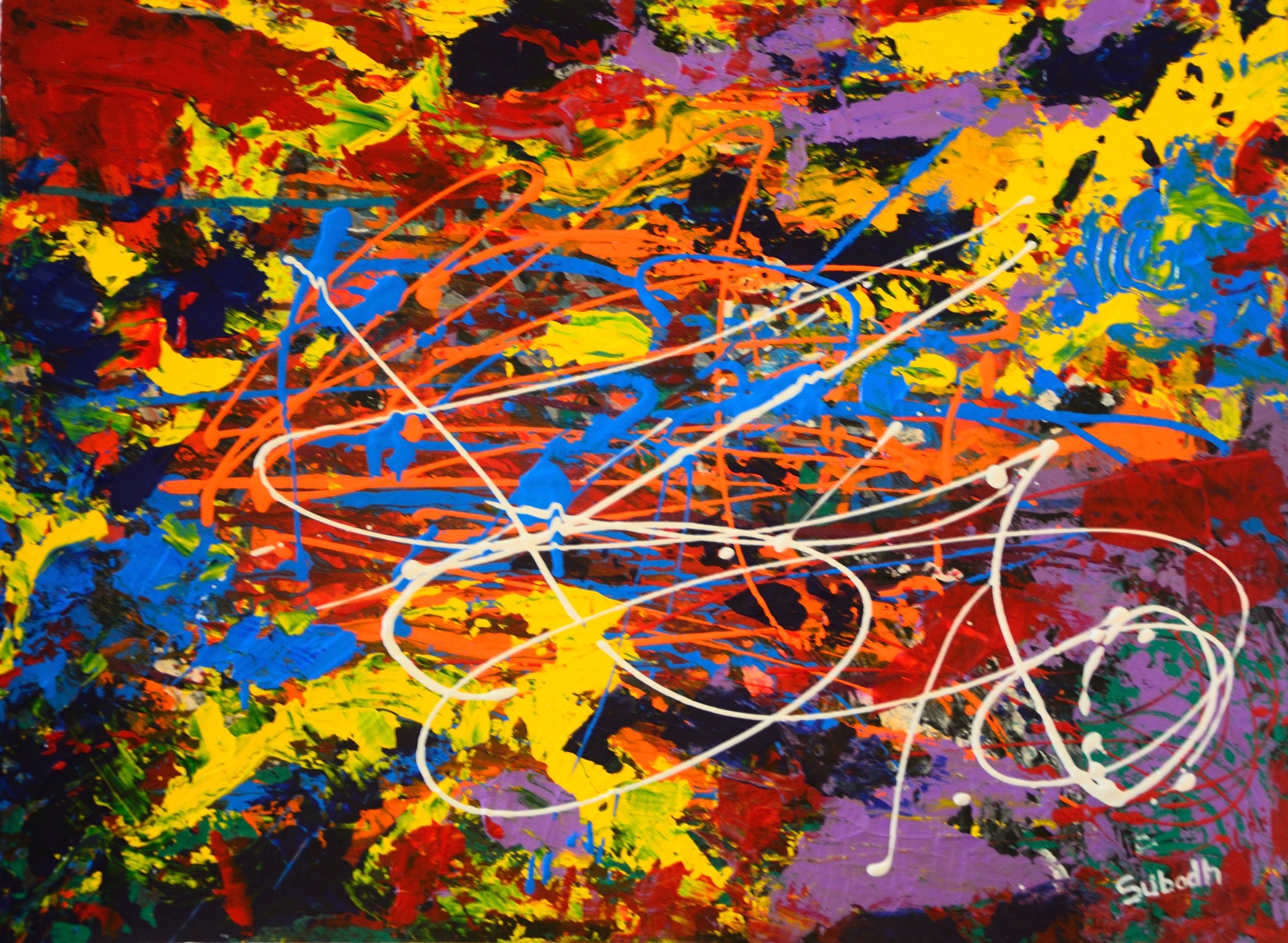 untitled
acrylic on canvas board
24/18 inches