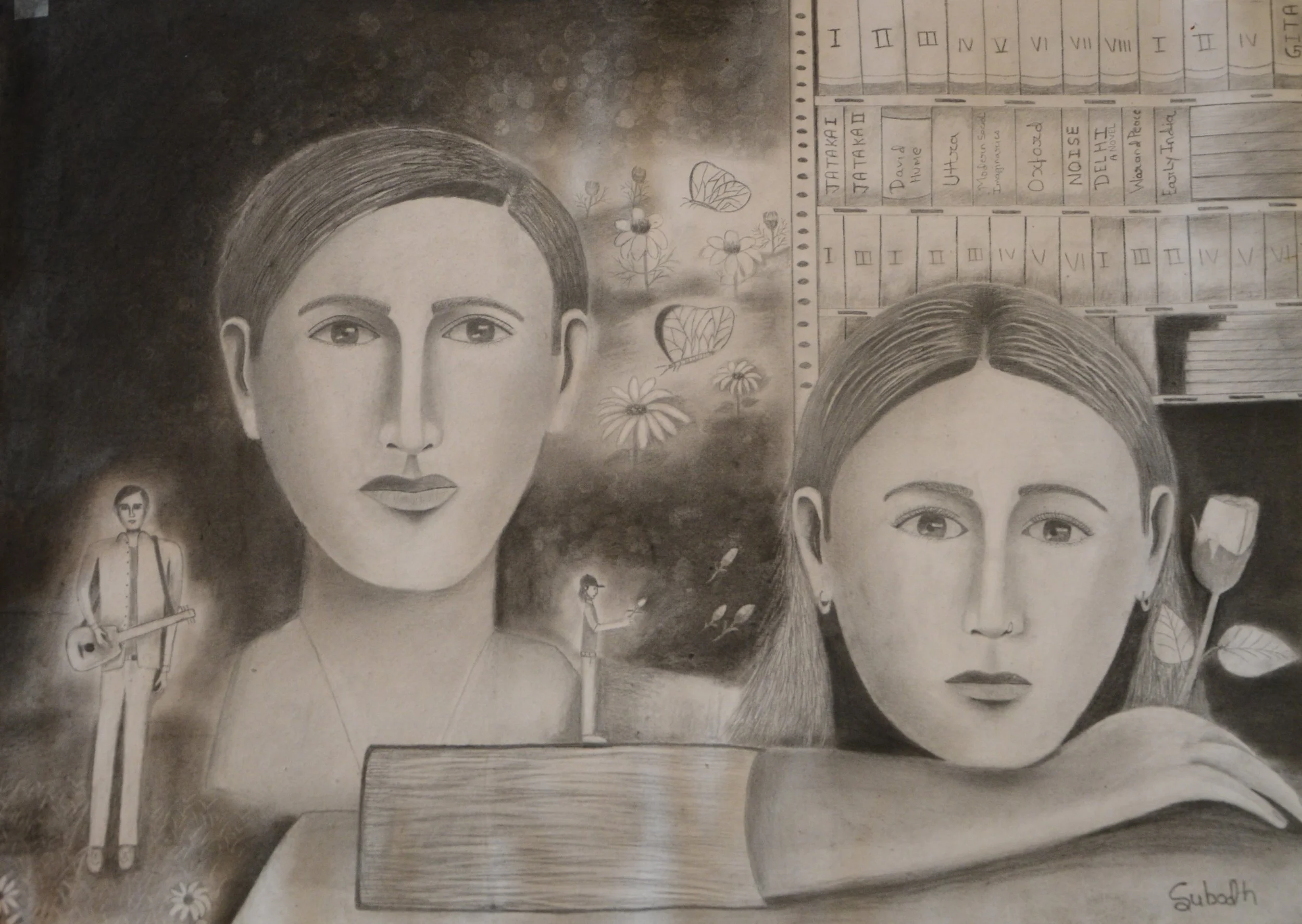an evening without you
charcoal on paper
30/22 inches