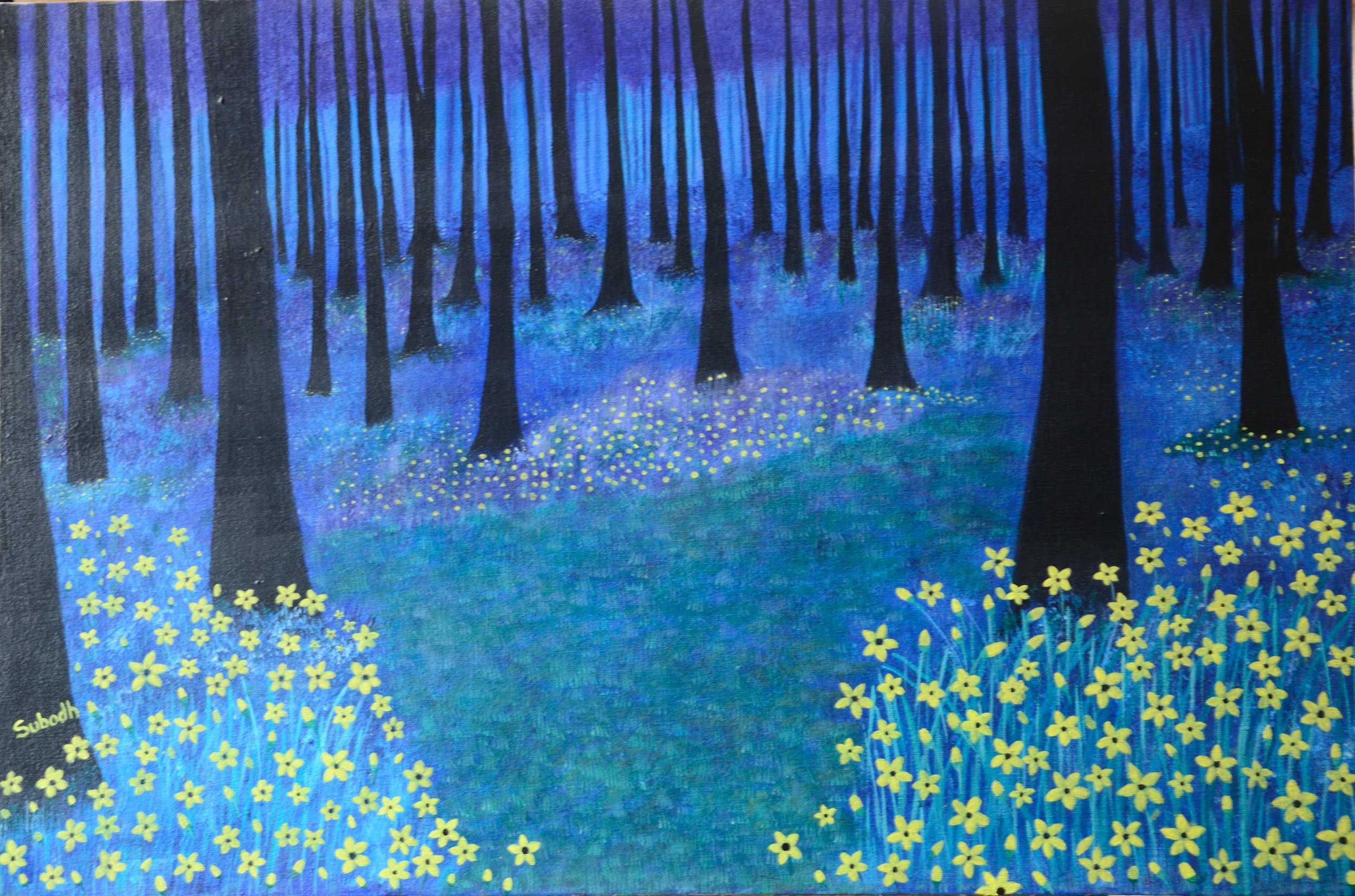Dark Forest(sold)
Acrylic on canvas board
30/20 inches