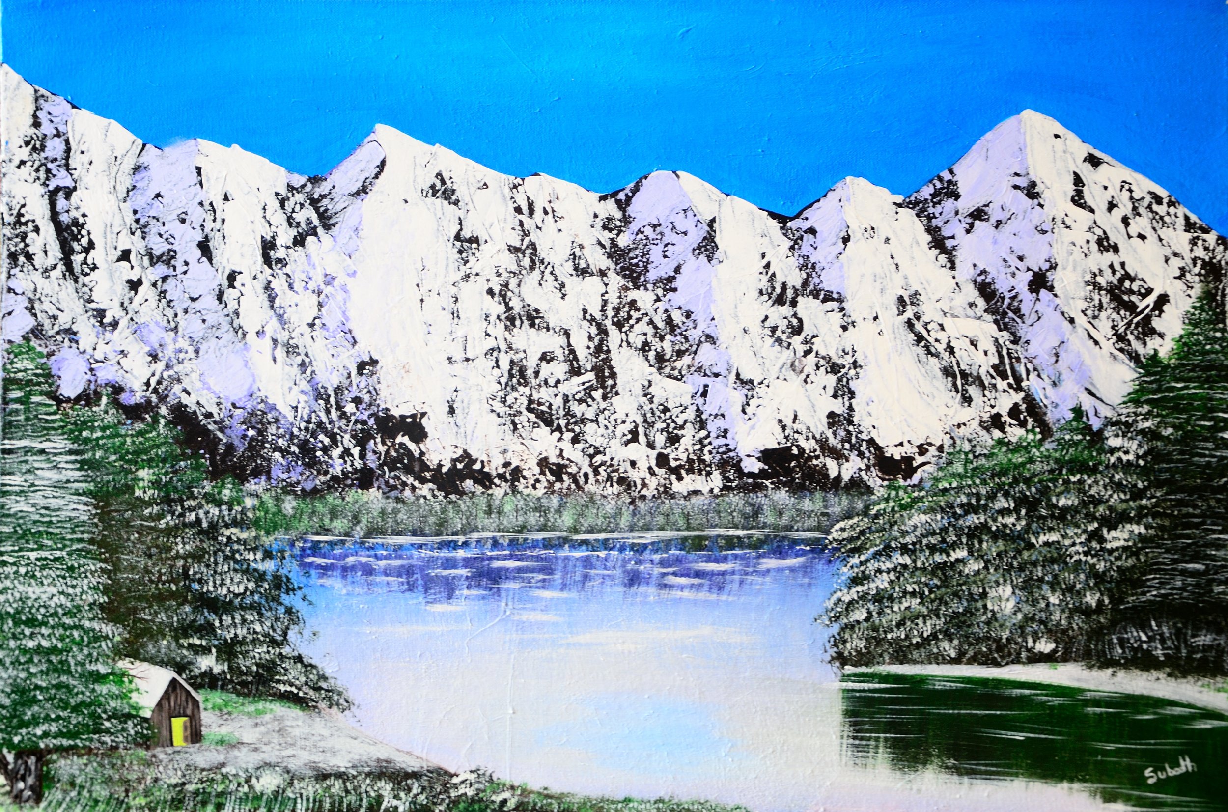 winter morning
acrylic on stretched canvas
30/20 inches