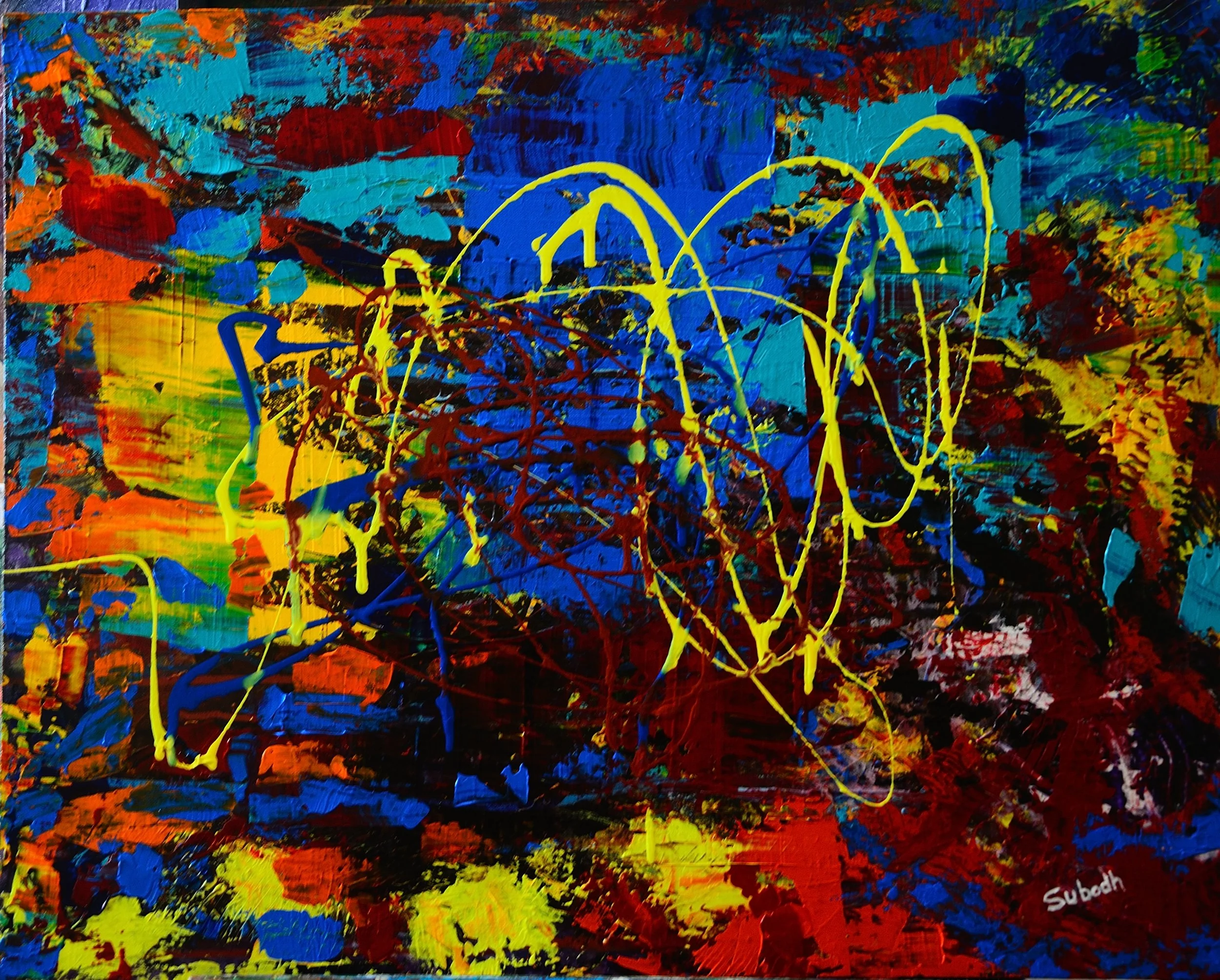 Untitled
acrylic on canvas board
30/24 inches