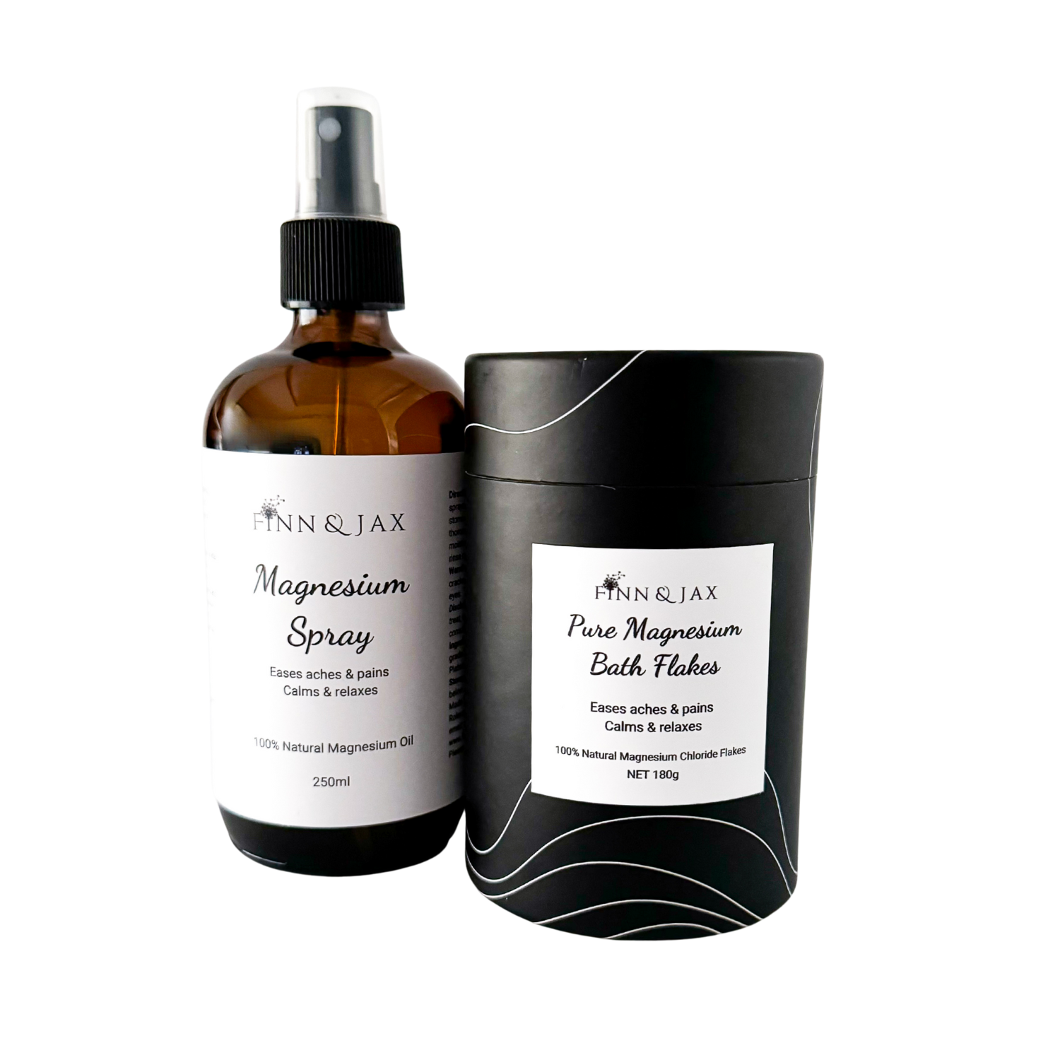 250ml Mag Spray & Black Bath Flakes Finn & Jax.png