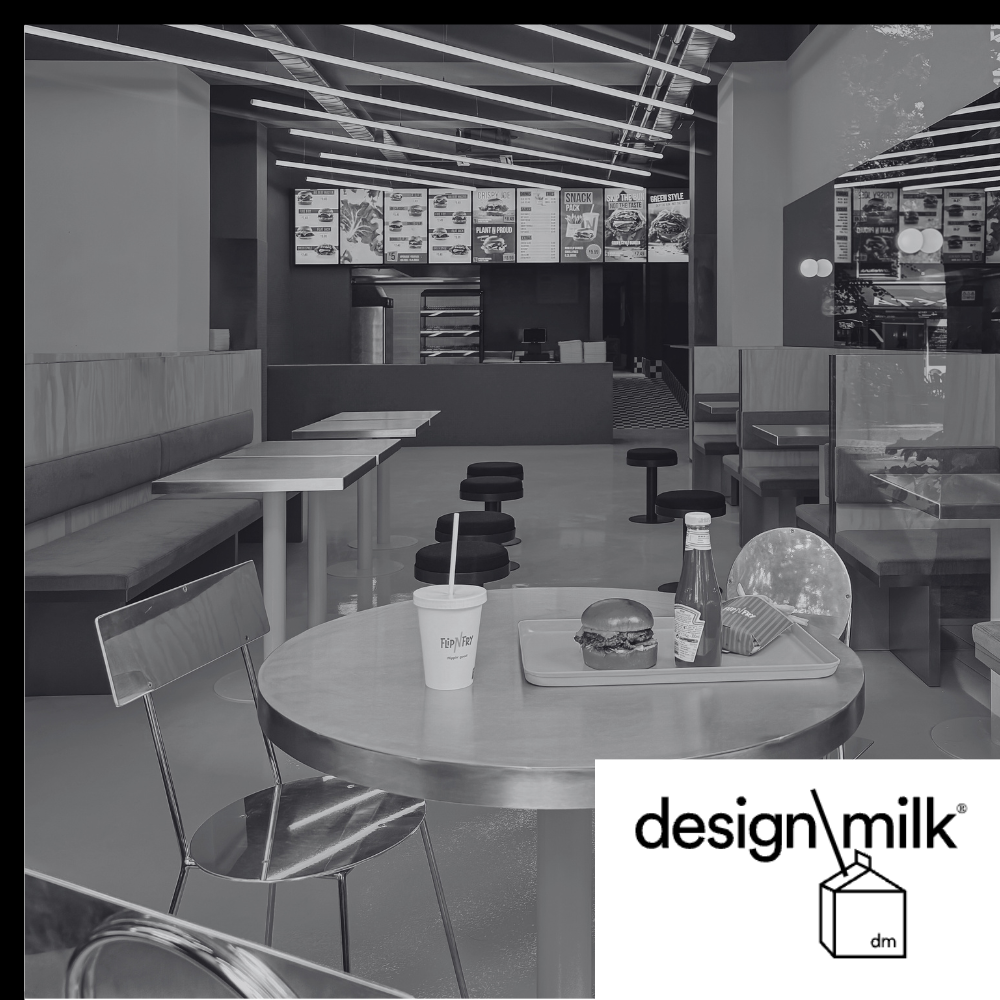 A New Burger Eatery in Berlin Serves Up Bold Flavor and Color - by Design Milk