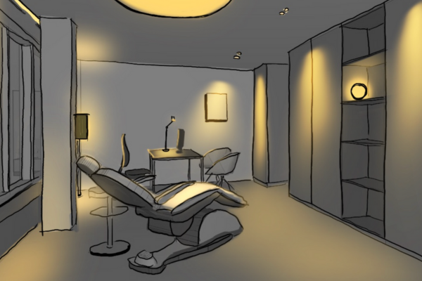 Praxisbeleuchtung bsp Dermatologe 2