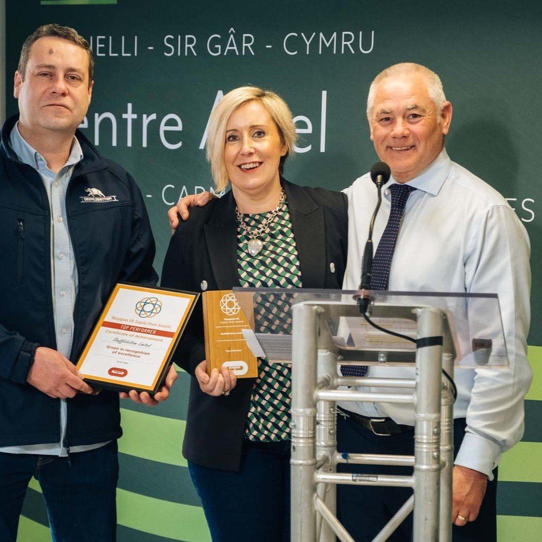 A landmark moment for Shufflebottom at Pentre Awel 'Topping Out' ceremony. Full story on our website. 
@carmarthenshire_county_council @bouygues_construction #sustainability #localsupplychain #structuralsteel #health #wealth #wellbeing #community #ec