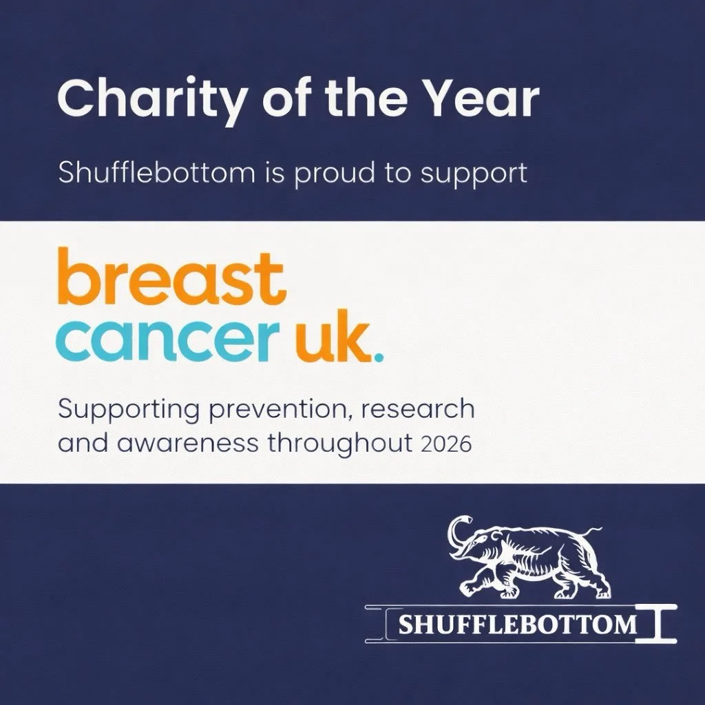 We&rsquo;re proud to announce Breast Cancer UK as our Charity of the Year.

Over the next 12 months, the Shufflebottom team will be raising funds and awareness to support their work in prevention and research.

It&rsquo;s a cause that means a lot to 