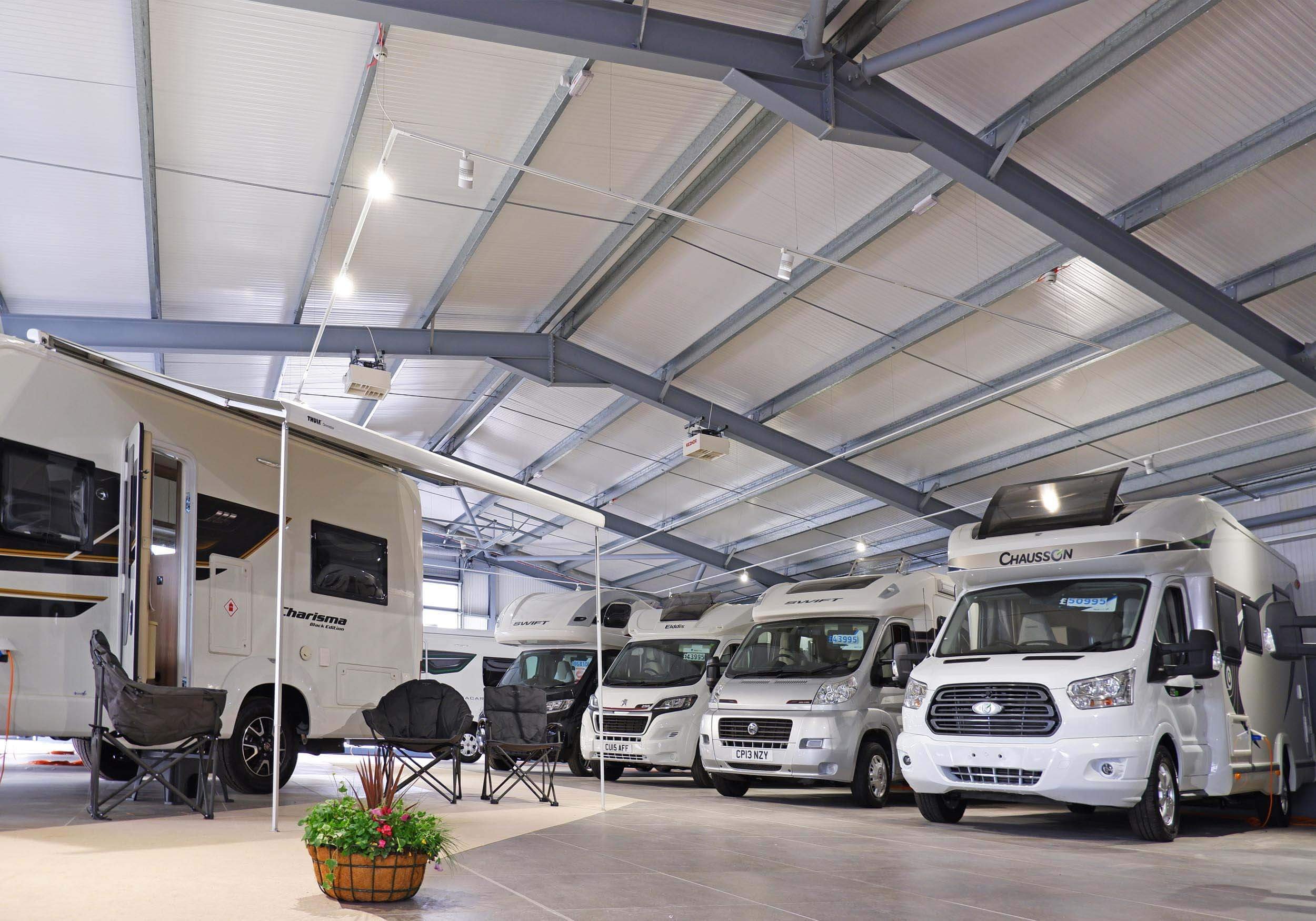 3A's Leisure Steelframed showroom and office buildings at NantyCi