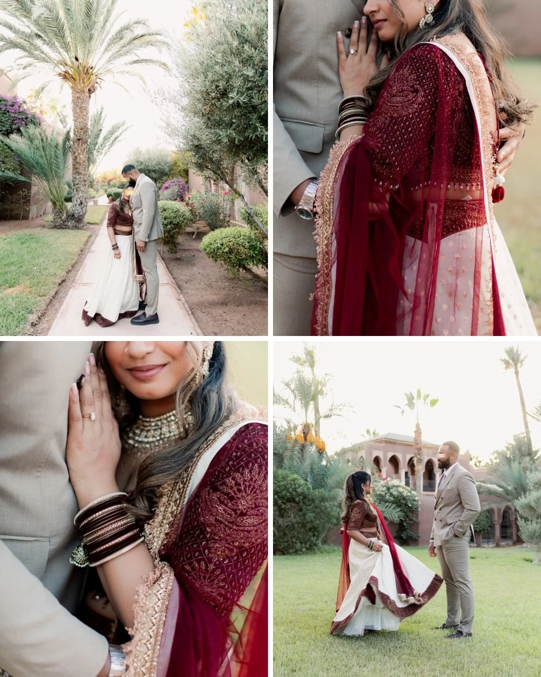 Wrapped in elegance, glowing under the light of Marrakech ✨
There&rsquo;s something incredibly timeless about a bride in a sari ; the movement of the fabric, the rich details, the colors, the grace&hellip; every frame feels like a piece of art.

#mar