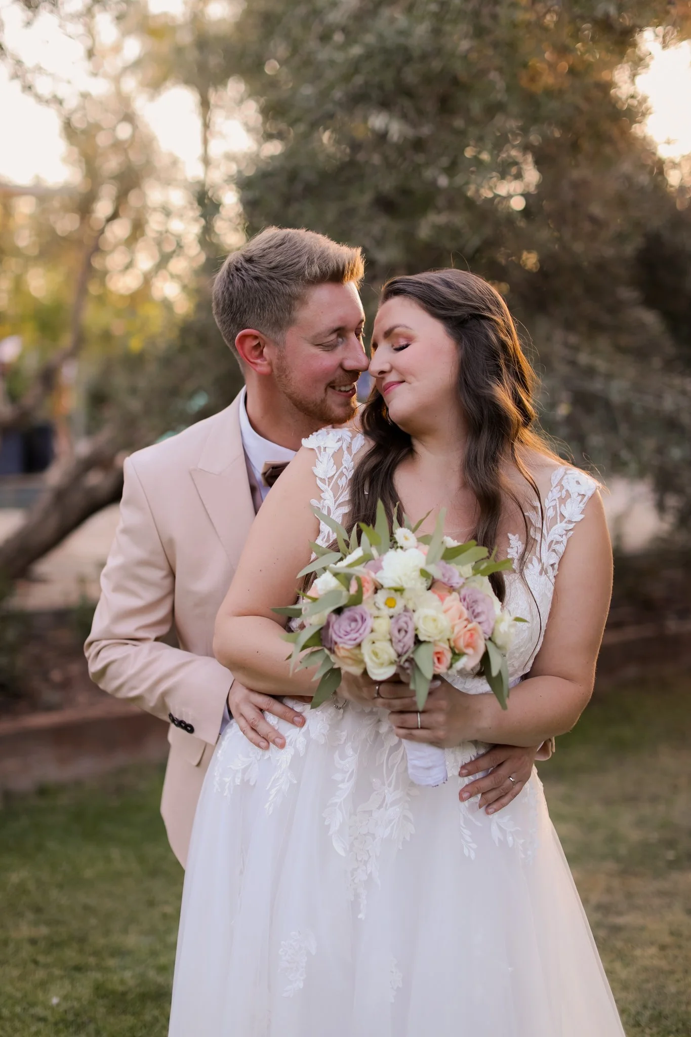 intimate wedding ceremony under olive trees in Marrakech- Marrakech photographer 