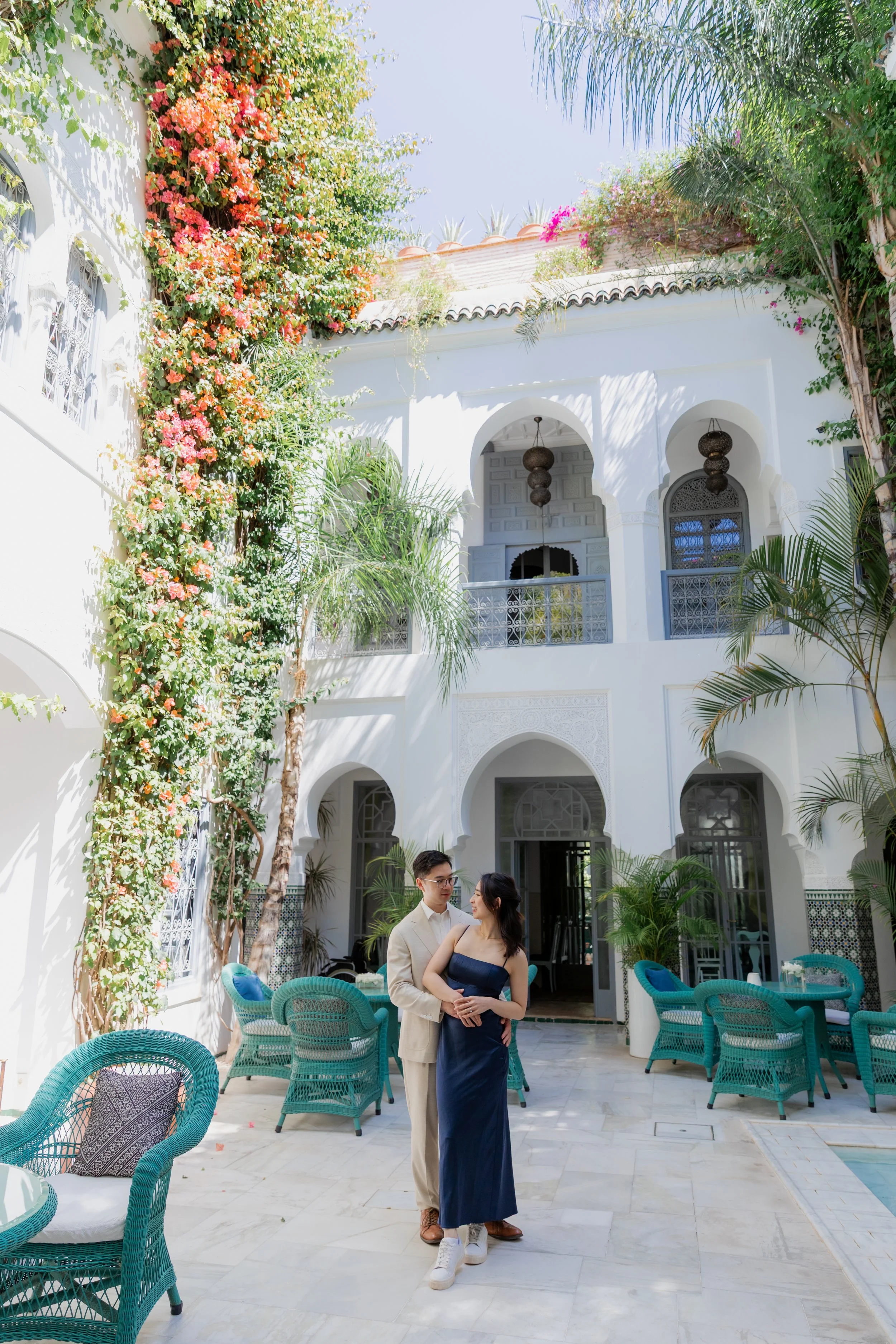 Marrakech wedding photographer- Marrakech engagement photographer- asian couple session in Marrakech- Marrakech photographer- photographe marrakech