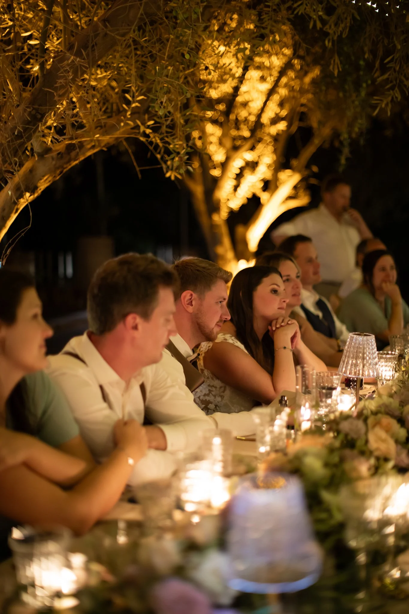 outdoor wedding ceremony under olive trees in Marrakech- Marrakech photographer  - domaine yakout