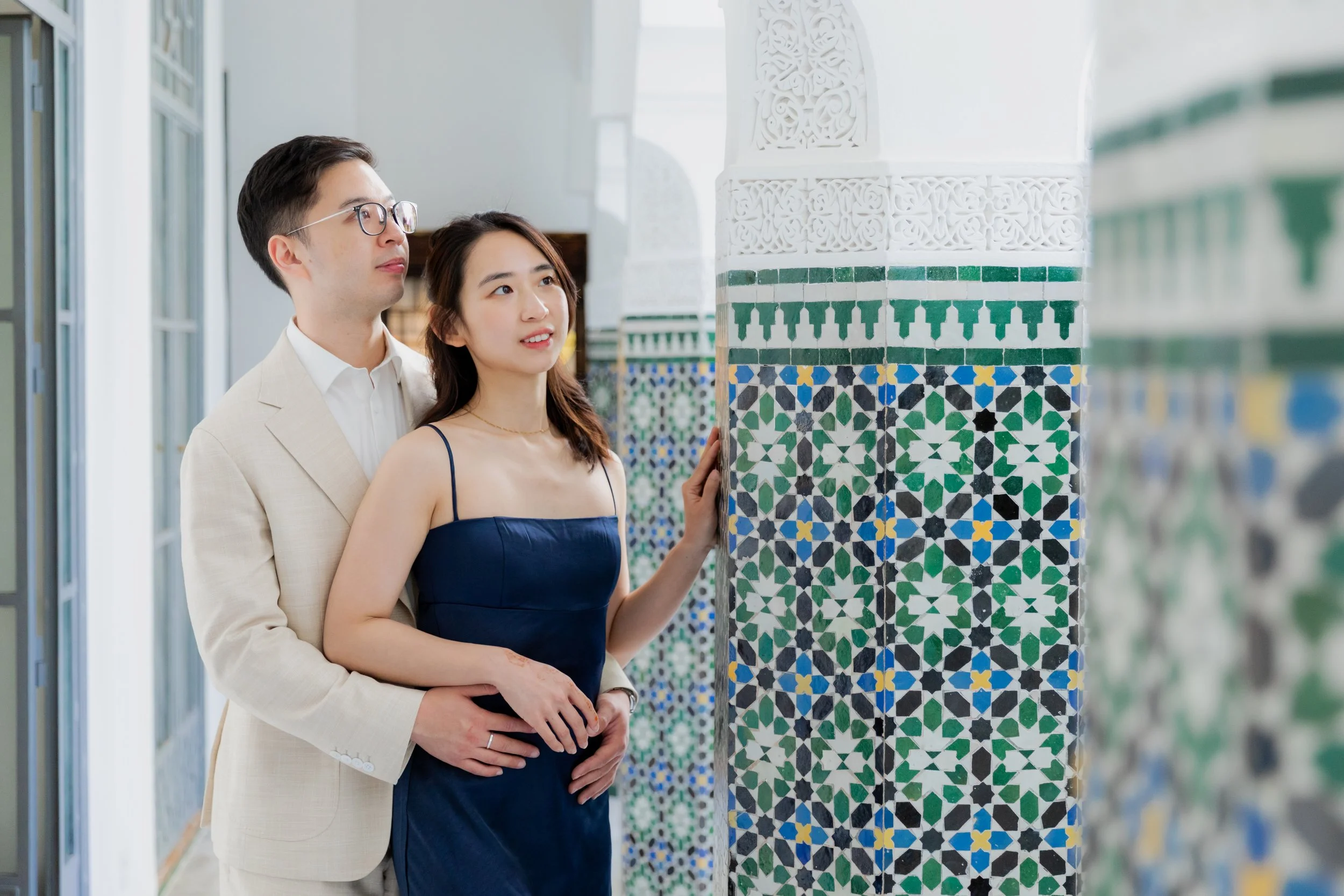 Marrakech wedding photographer- Marrakech engagement photographer- asian couple session in Marrakech- Marrakech photographer- photographe marrakech