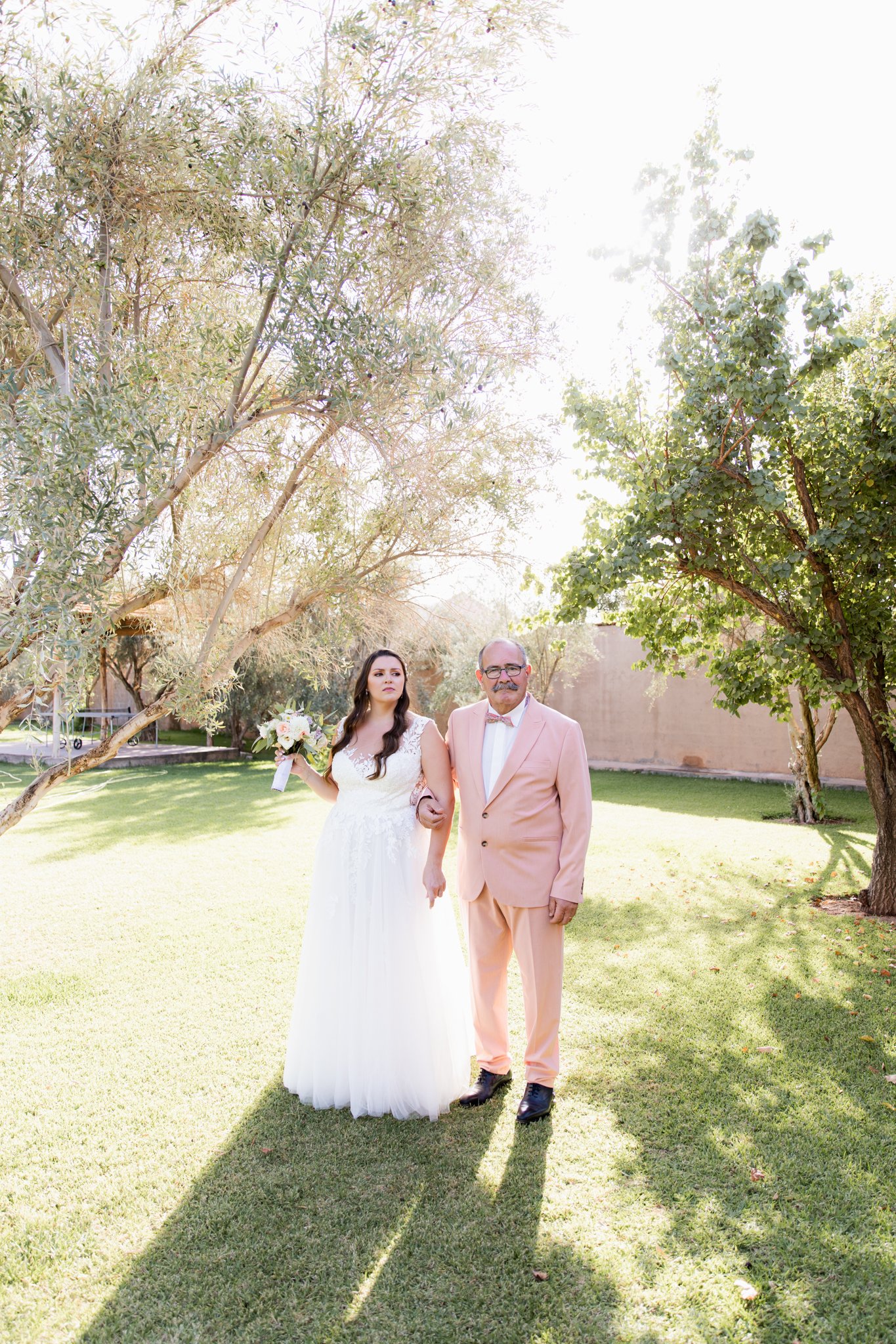 outdoor wedding reception under olive trees Morocco- marrakech wedding photographer