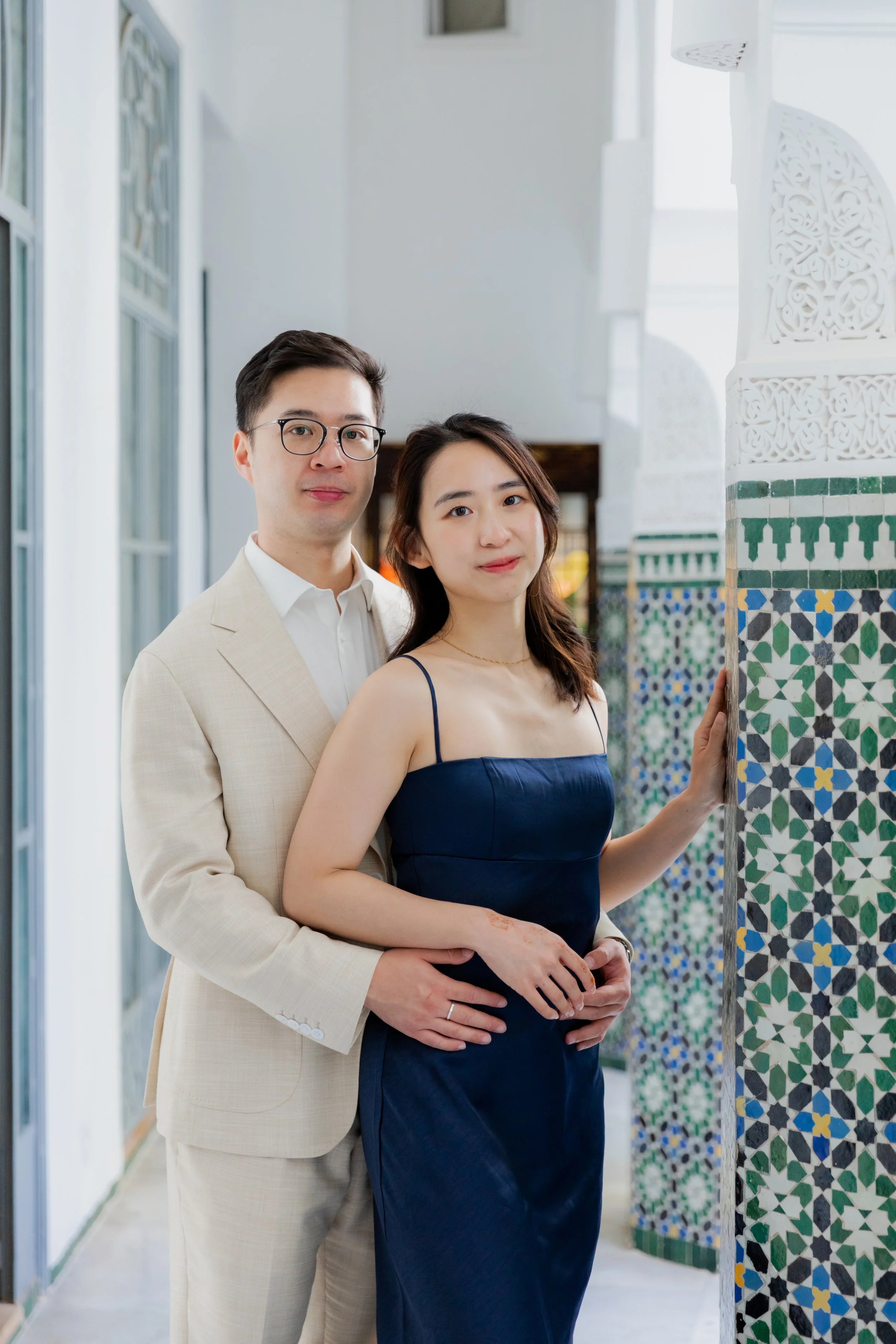 Marrakech wedding photographer- Marrakech engagement photographer- asian couple session in Marrakech- Marrakech photographer- photographe marrakech