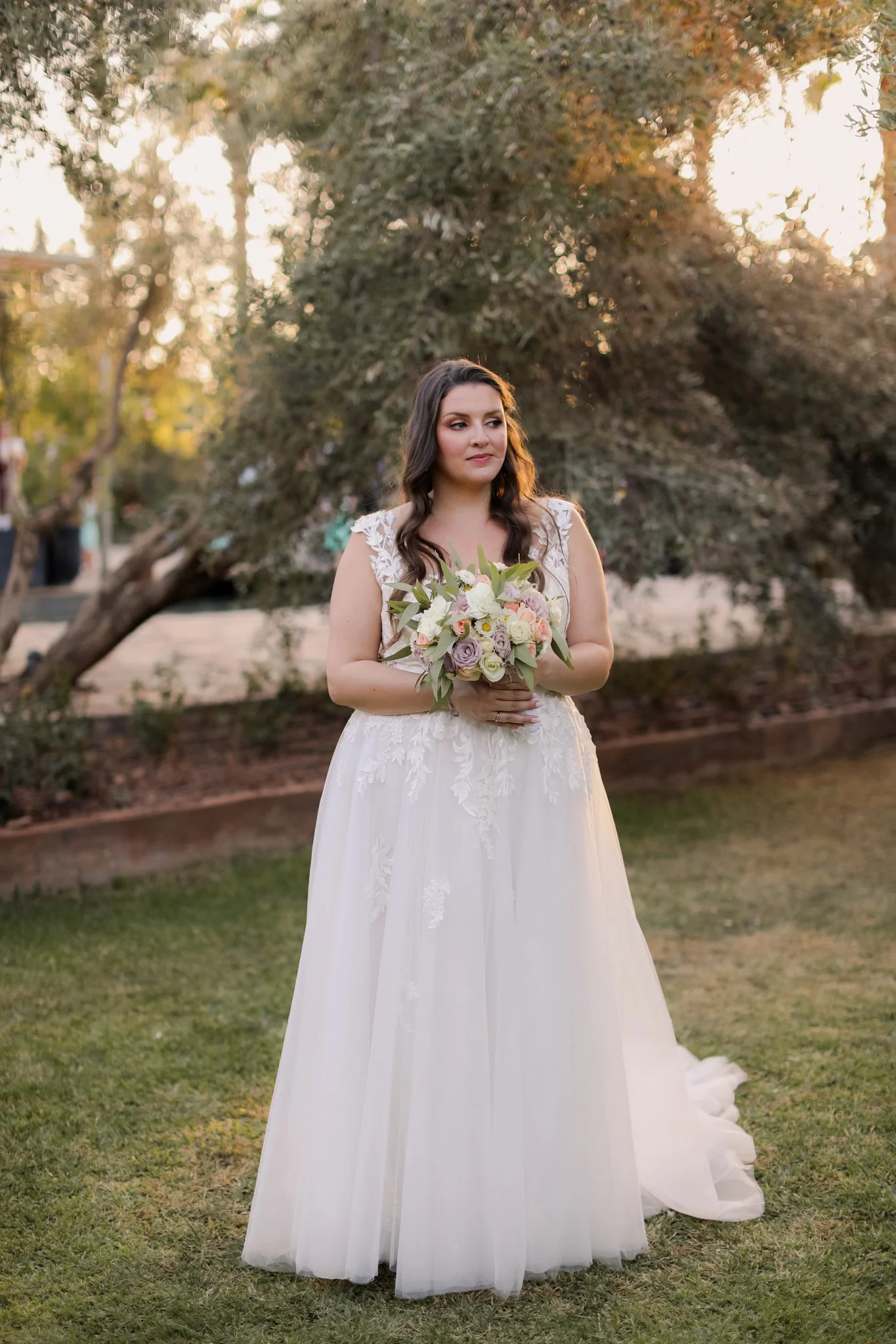 intimate wedding ceremony under olive trees in Marrakech- Marrakech photographer 