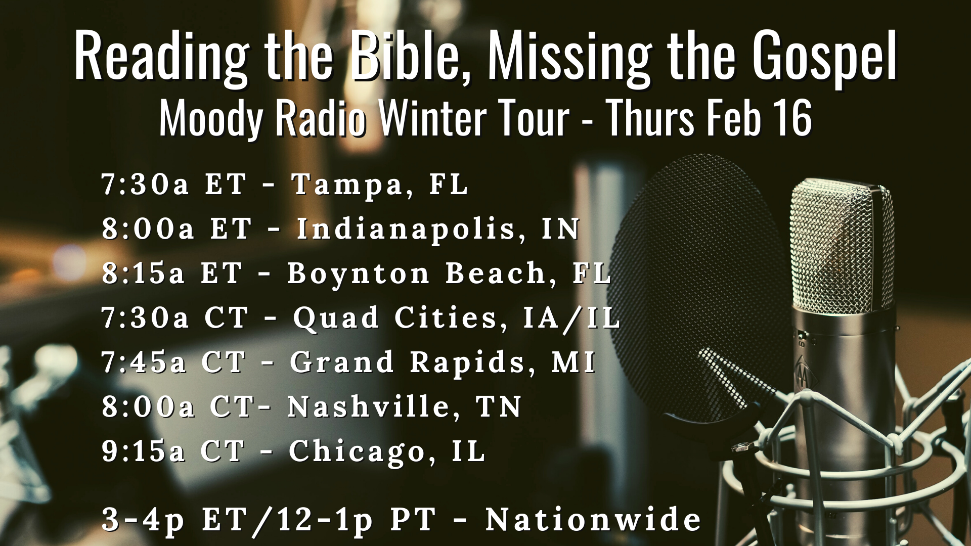 Moody Radio Winter Tour