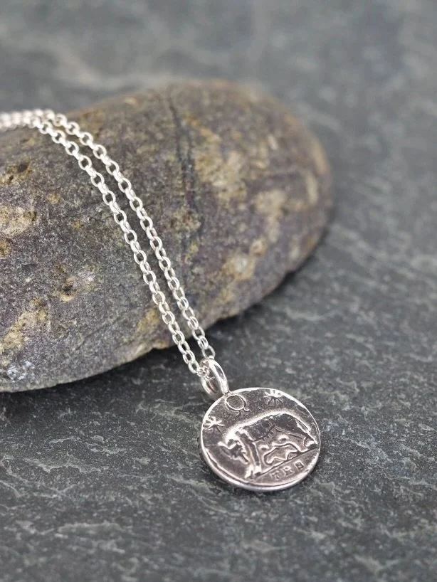 Silver or Gold? The &ldquo;She Wolf&rdquo; Roman Coin Pendant is becoming one of my best loved designs. The question is, are you a silver or a gold lover 🩶💛? 
I offer this piece in either Sterling Silver, 22ct Gold Plate over Sterling Silver or I c