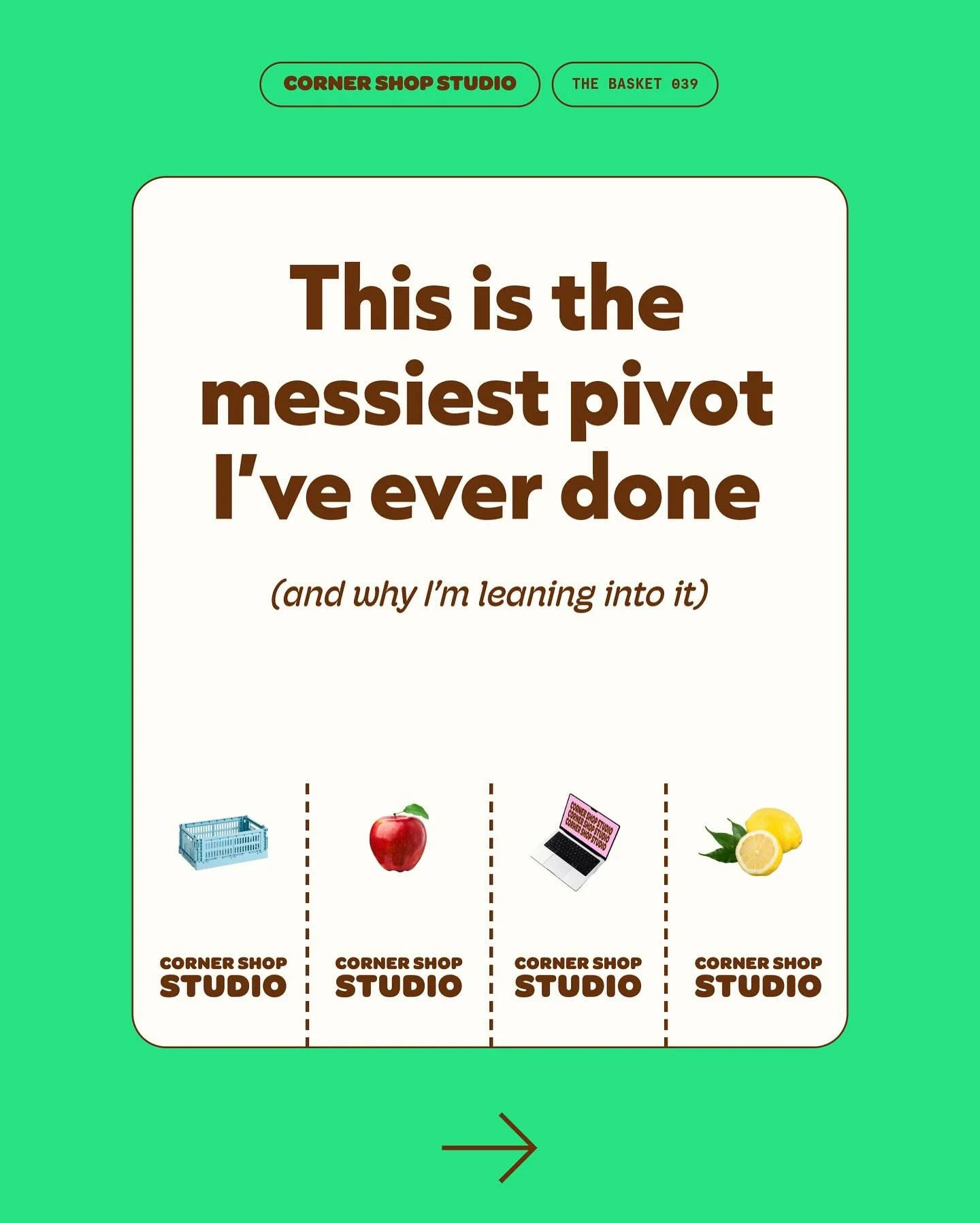 Pivoting has been the hardest thing I have done in my business so far.
I don&rsquo;t have a clear cut plan or direction and at times that weight heavy on me.
I&rsquo;m often afraid I&rsquo;m confusing my audience but I don&rsquo;t want to rush someth