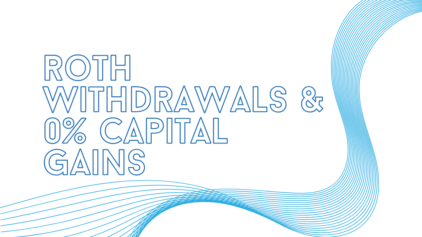 Roth withdrawals &amp; 0% capital gains