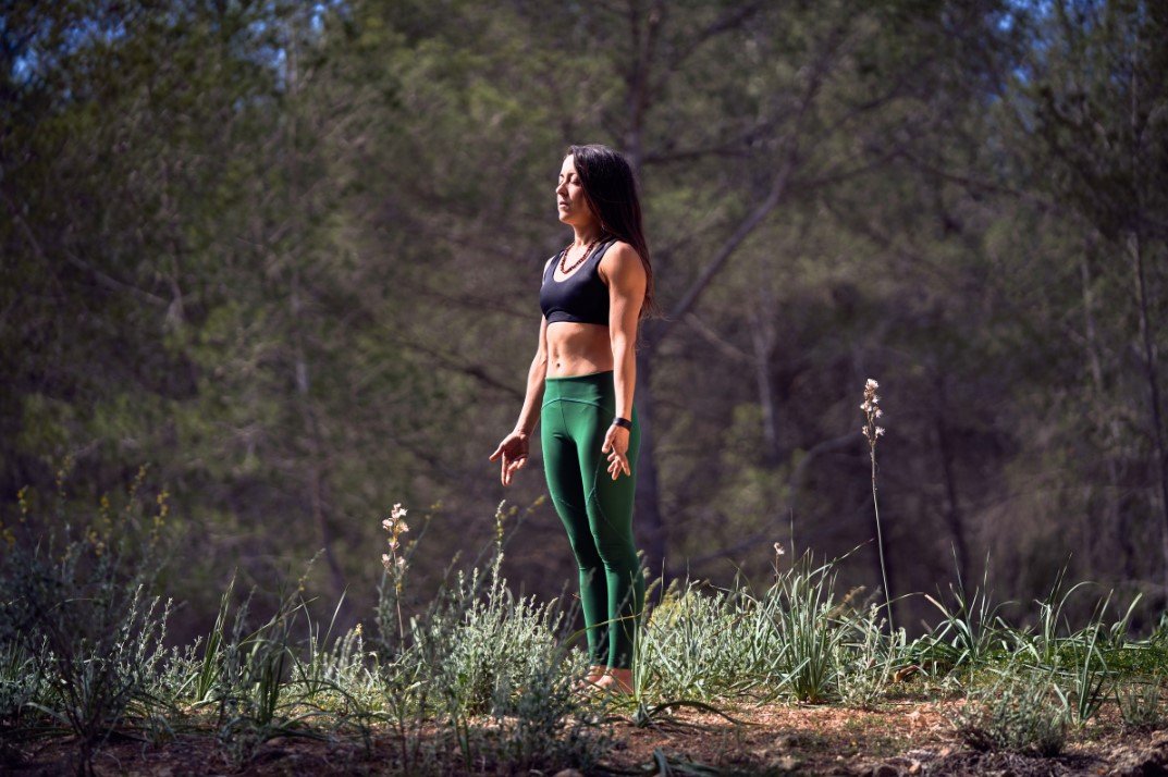 Mountain pose yoga for equestrians